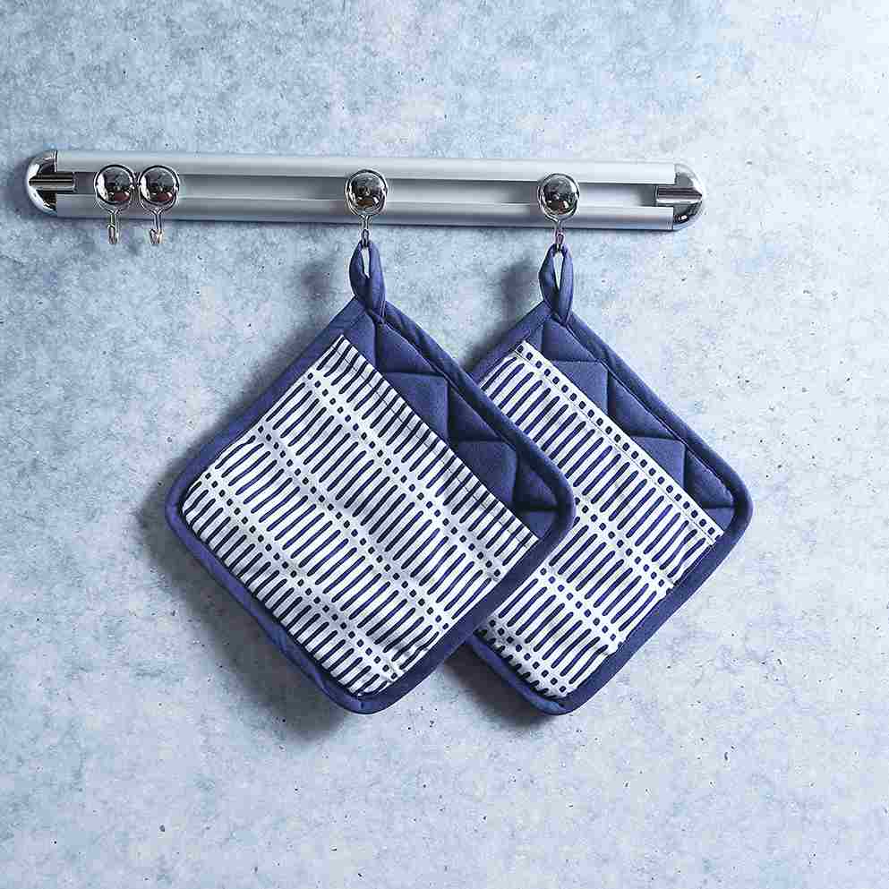 Wonderchef Como Pot holder with pocket - Blue - view 2