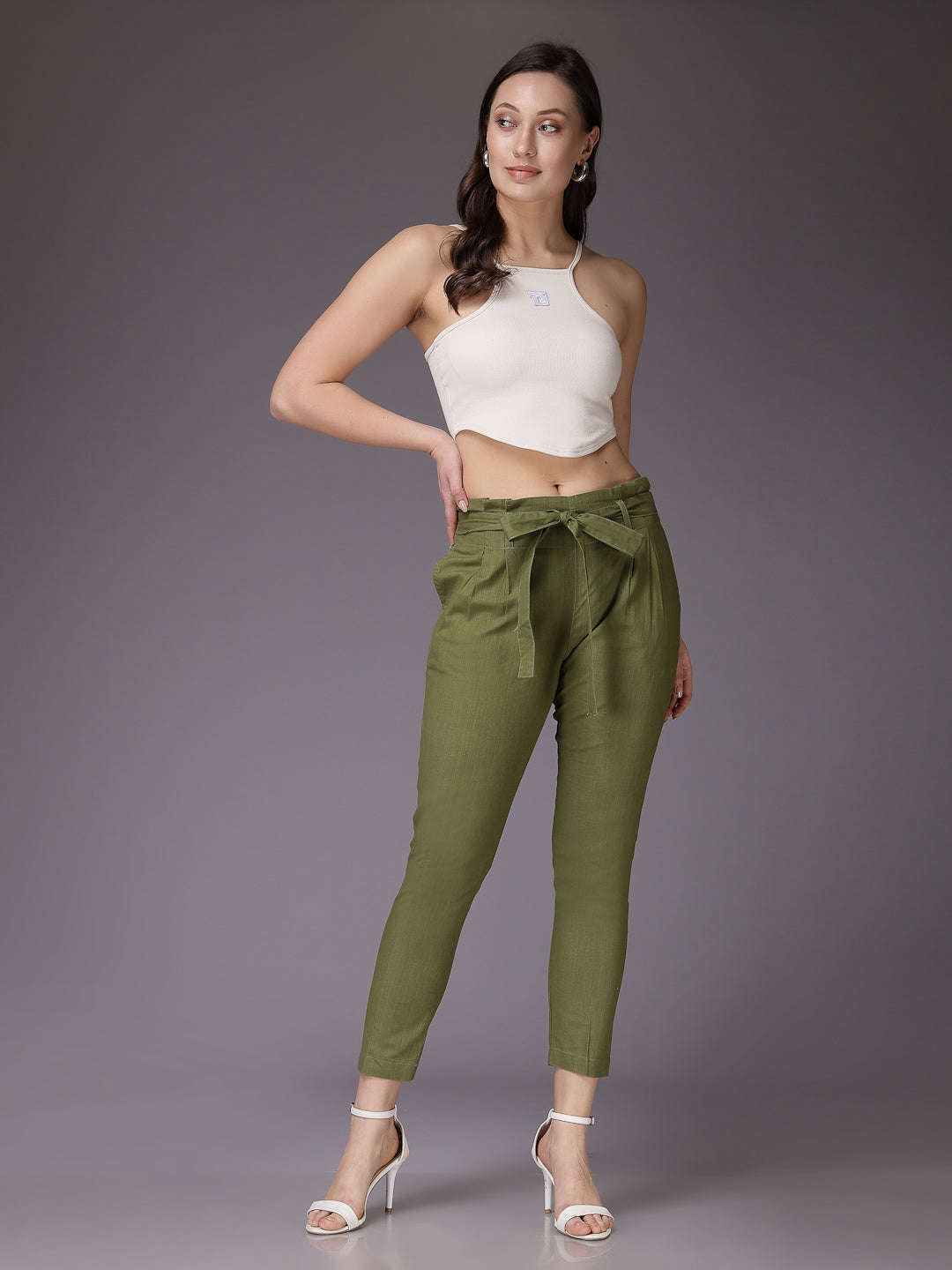 Freehand By The Indian Garage Co Women Solid Trouser - view 3