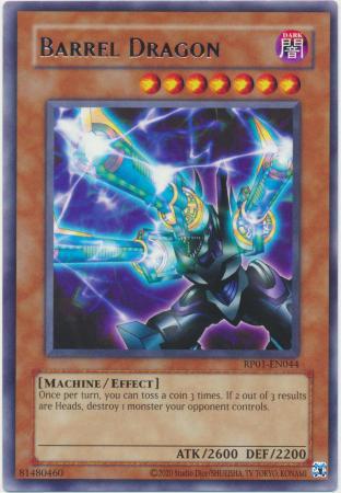 Yu-Gi-Oh! Barrel Dragon - 2020 Date Reprint - RP01-EN044 - Rare - Unlimited