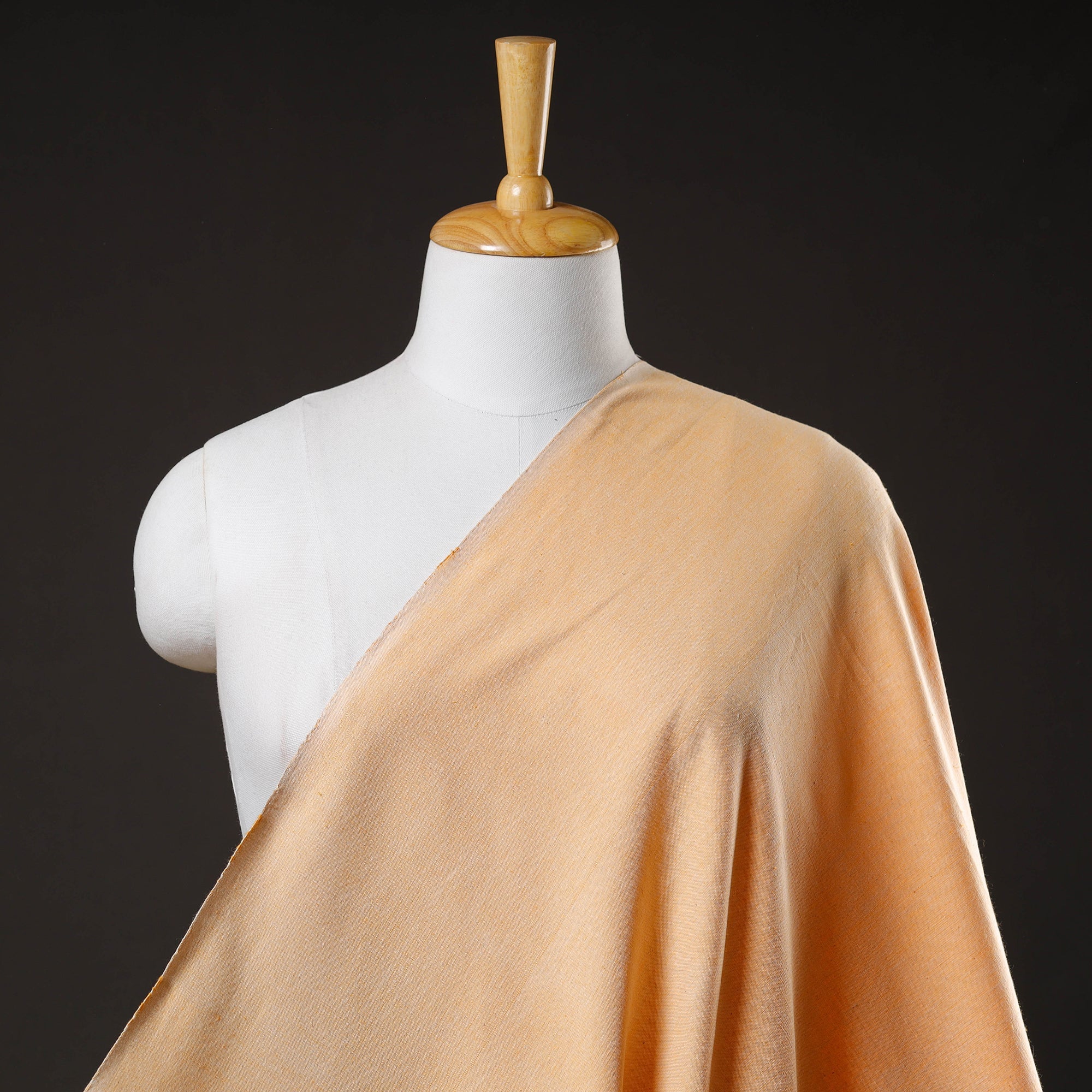 AHA VASTRA HANDLOOM Beige - Jhiri Pure Handloom Cotton Fabric 88