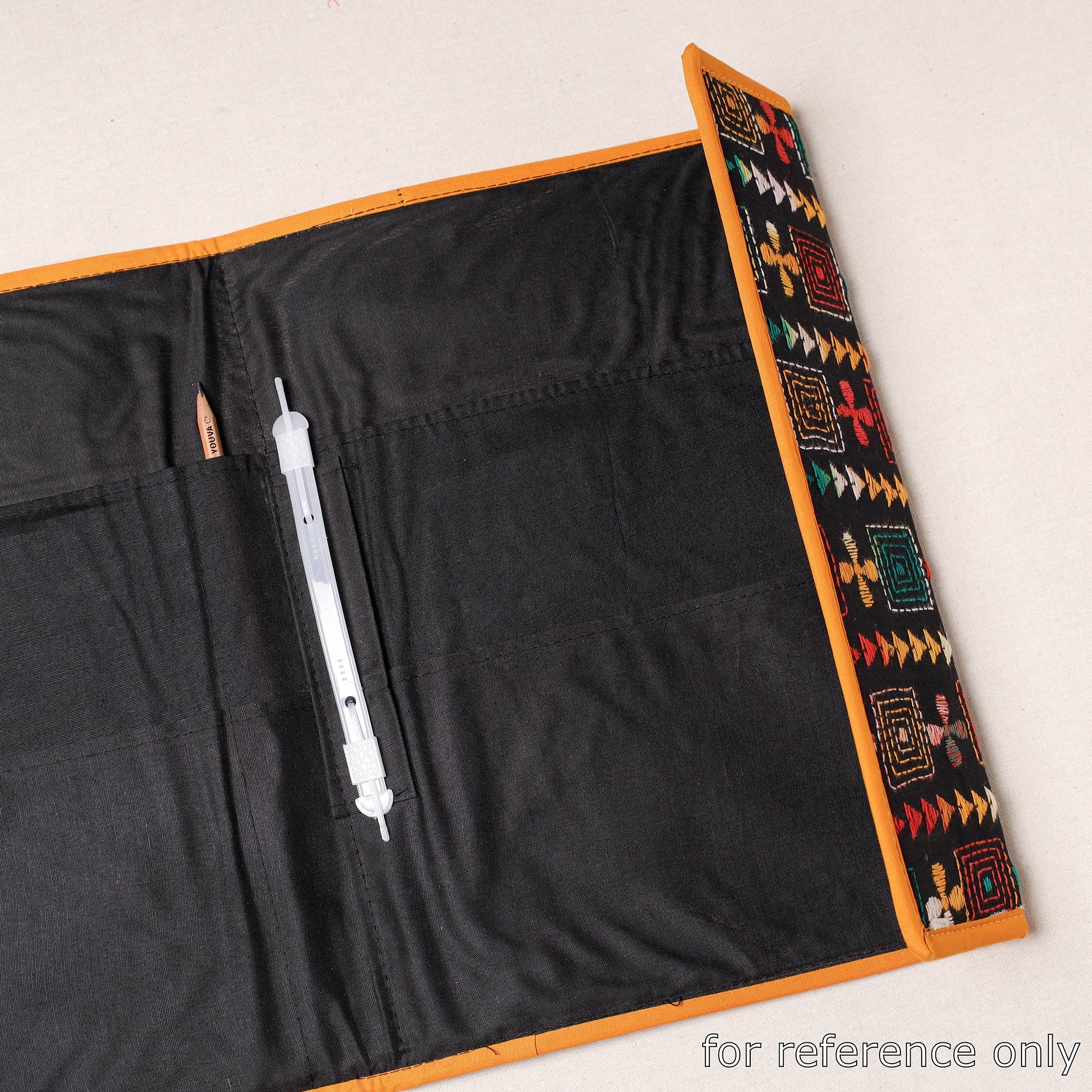 ASALKAAR Bengal Kantha Work Handcrafted File Folder - view 3