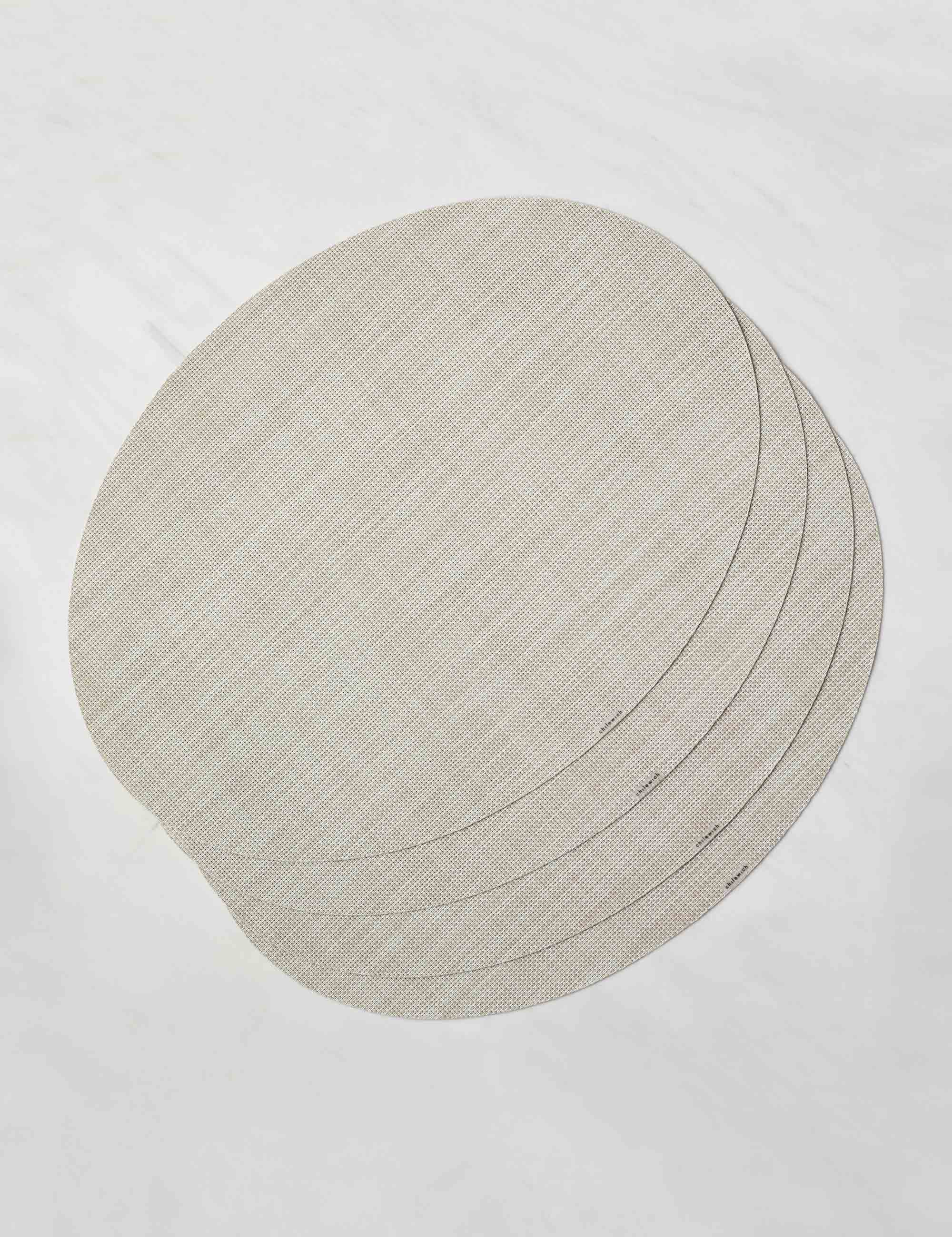 Lulu and Georgia Mini Basketweave Oval Placemat (Set of 4) by Chilewich - view 5