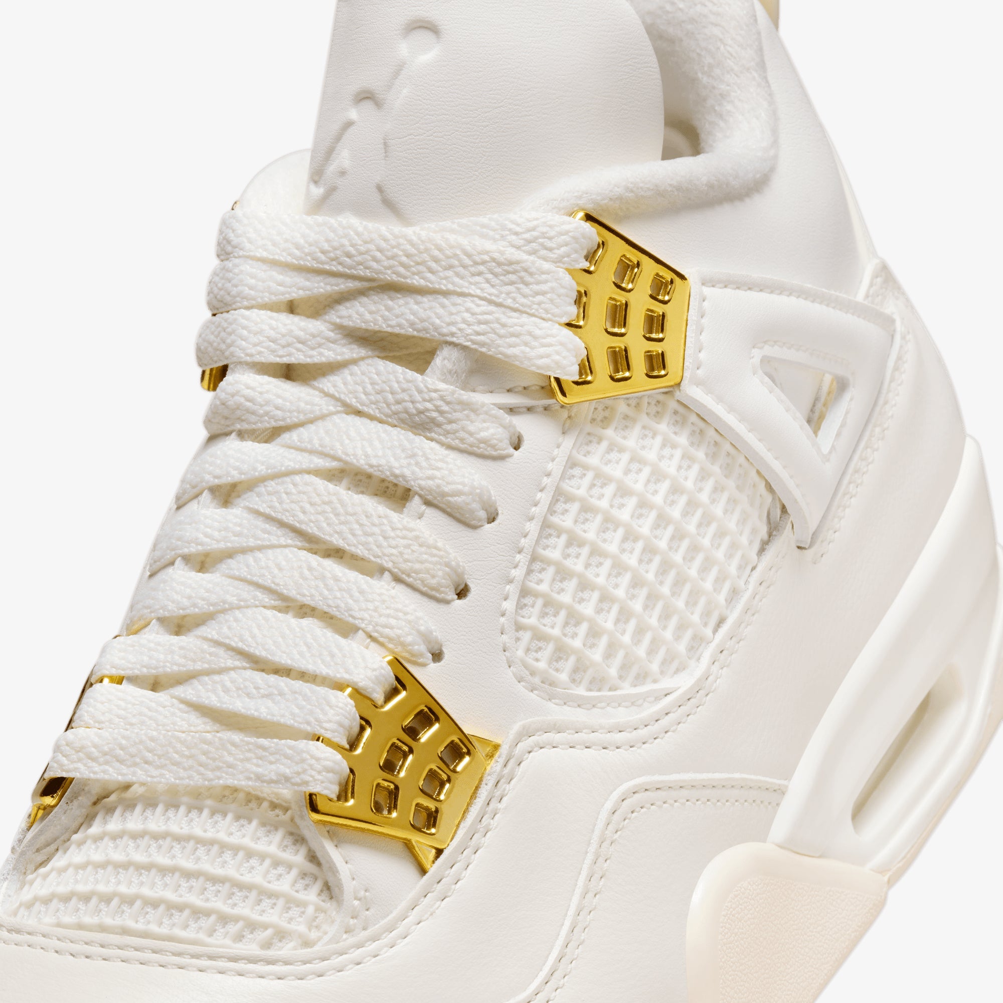Jordan | AIR JORDAN 4 RETRO { SAIL/METALLIC GOLD-BLACK - view 4
