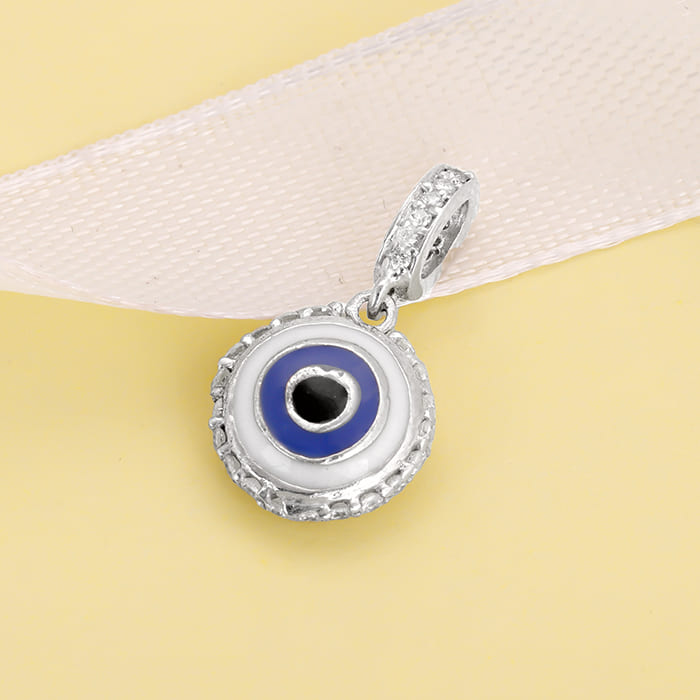 GIVA Jewellery Silver Evil Eye Charm - view 2