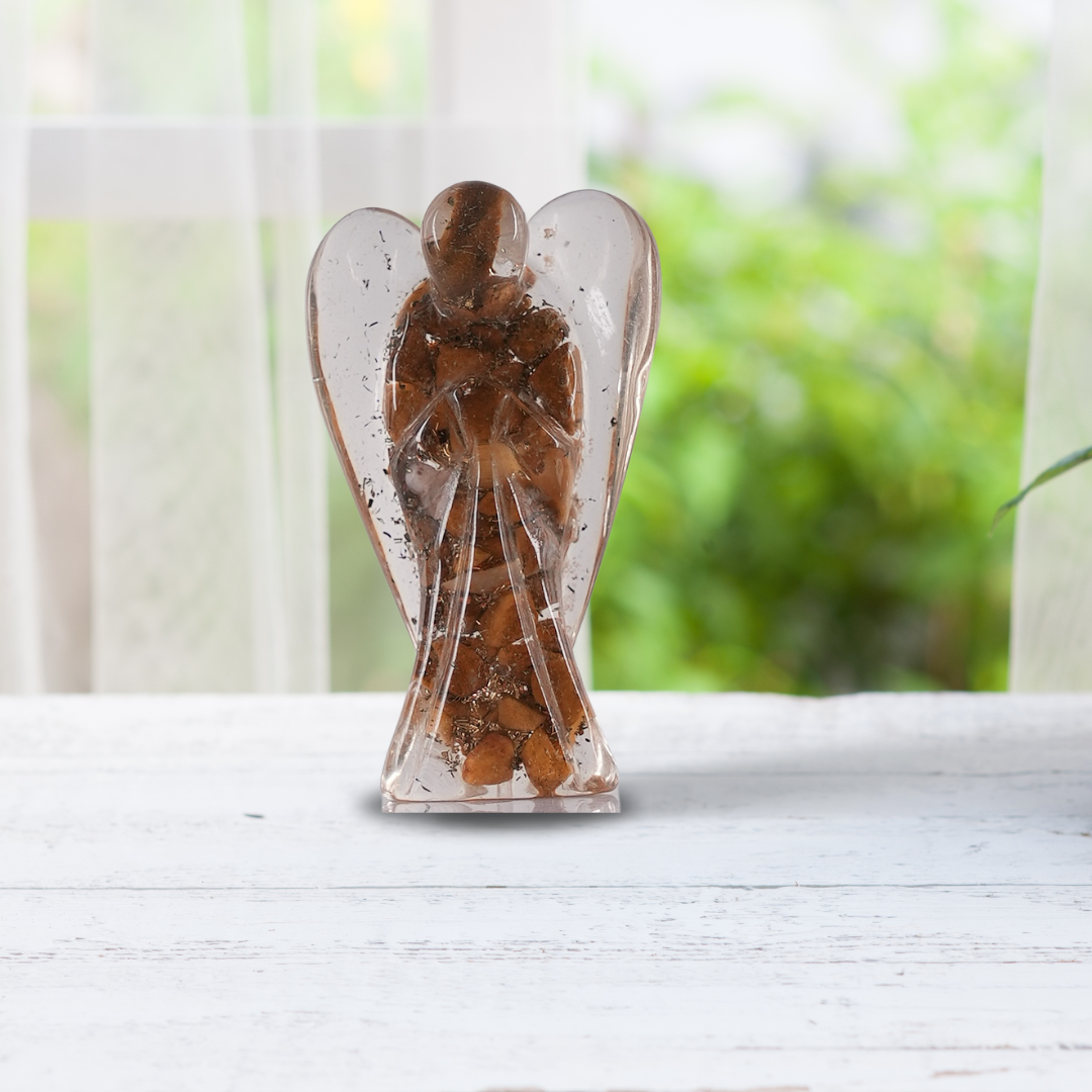 Gemsmantra Yellow Aventurine Orgonite Angel/Orgone Angel - view 2