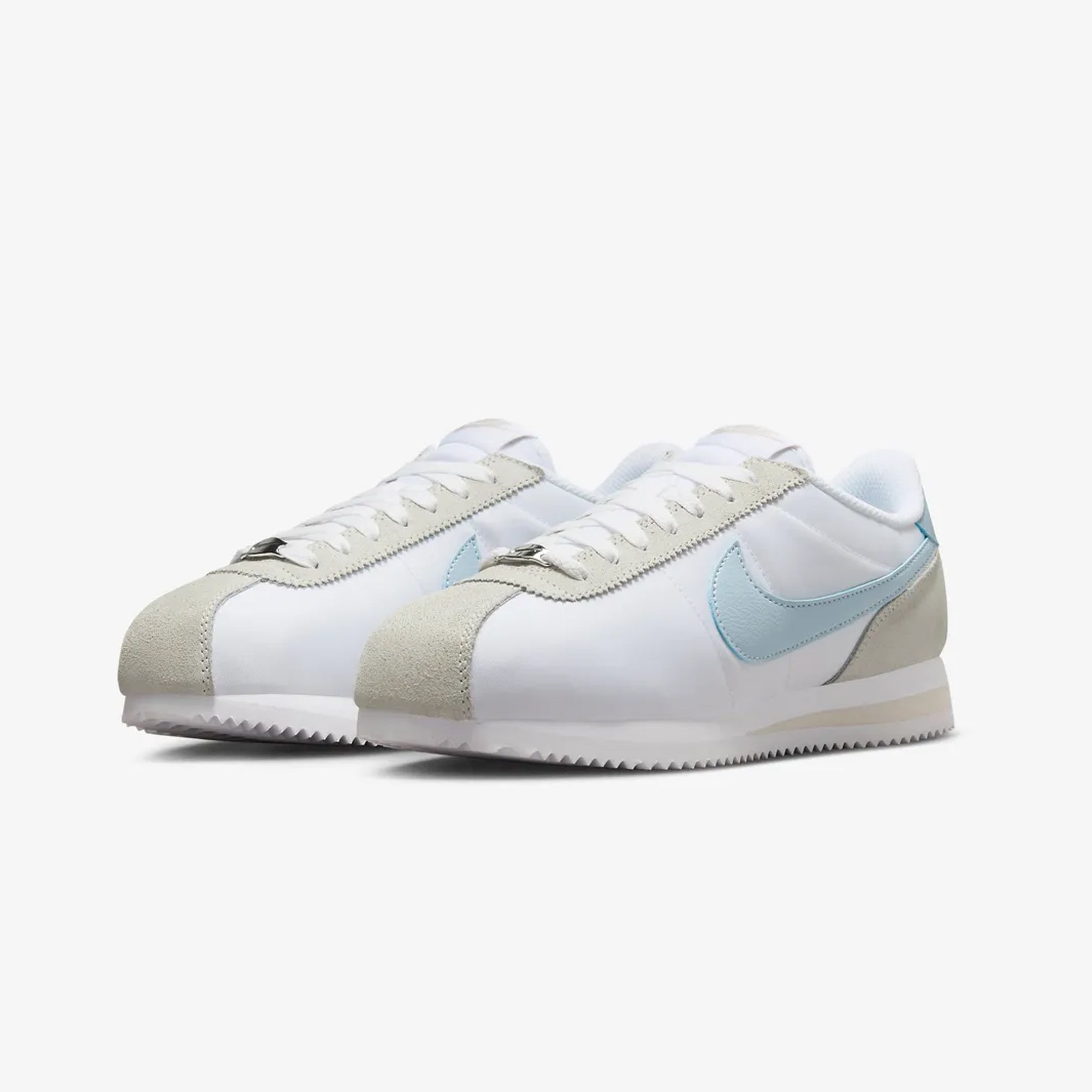 Nike | CORTEZ { WHITE/LT ARMORY BLUE-LT OREWOOD BRN - view 2