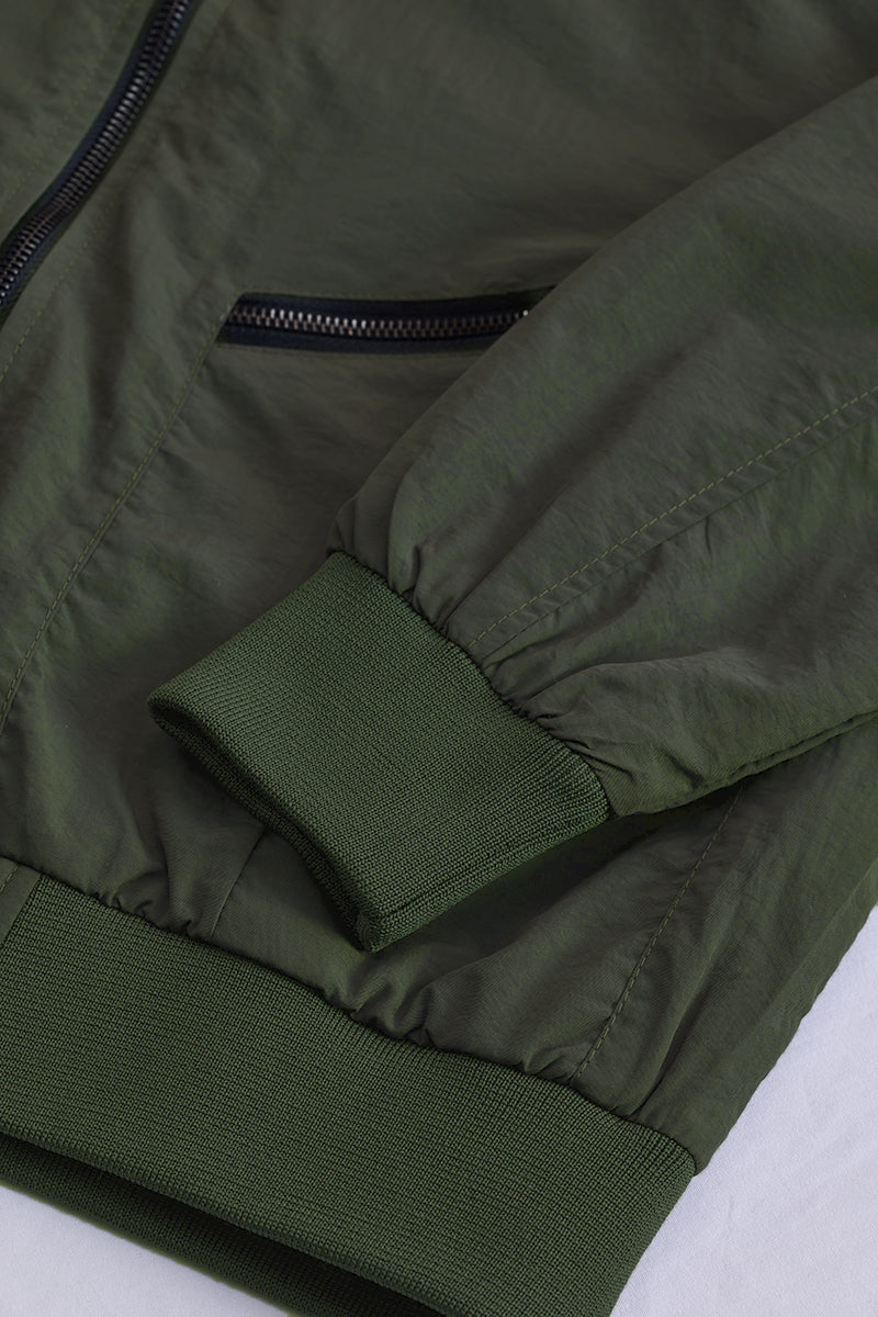 SNITCH Olive Multi-Zip Relaxed Fit Jacket - view 9