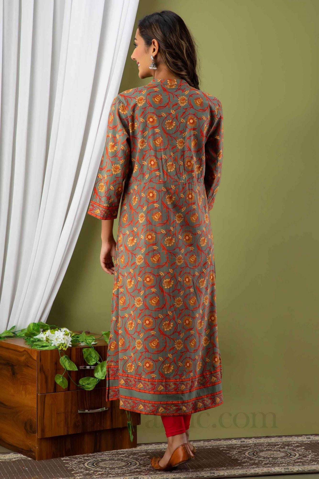 JaipurFabric® Women Colorful Cotton Flared Kurti - view 4