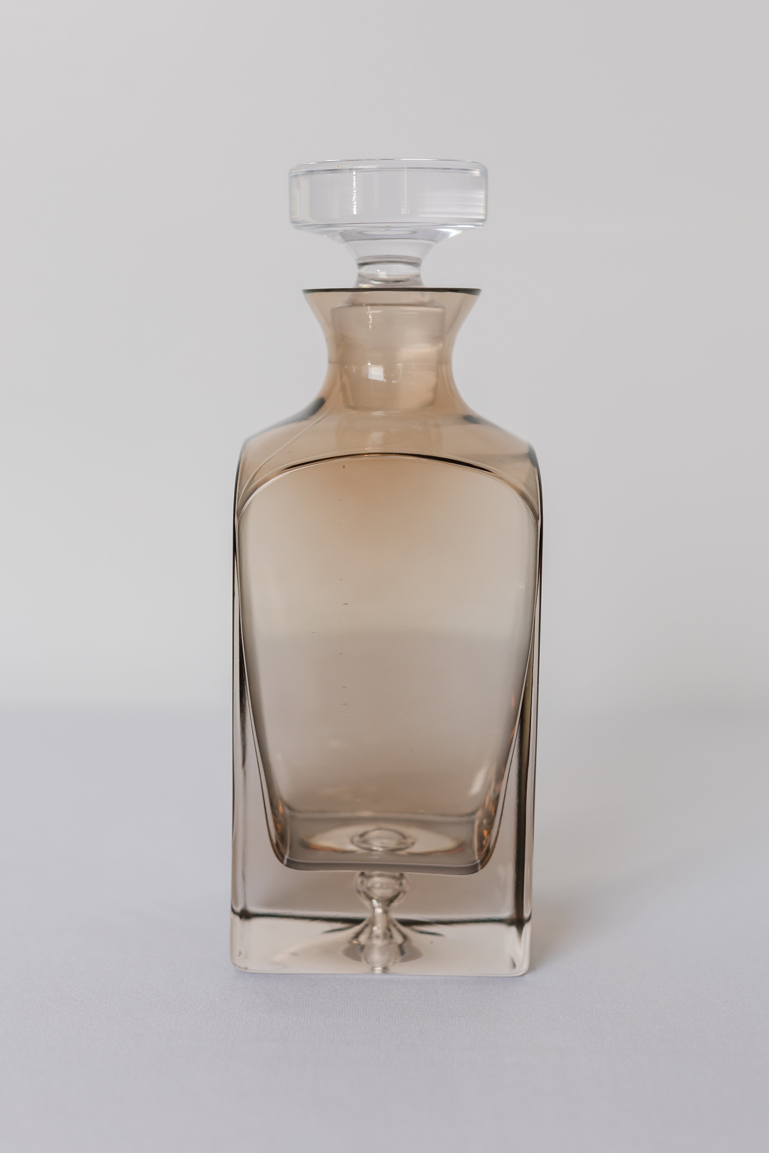 Estelle Colored Glass Estelle Colored Decanter- Heritage {Mocha Mousse (Our Amber Smoke)} - view 2