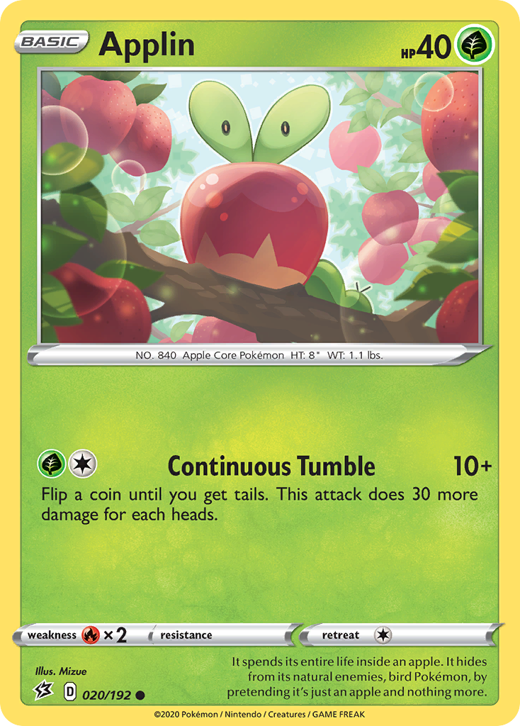 Common swsh2-020 non-holo – Pokémon Applin - 020/192 - Common [swsh2-020] [Non-Holo] - Applin - 020/192 - Common