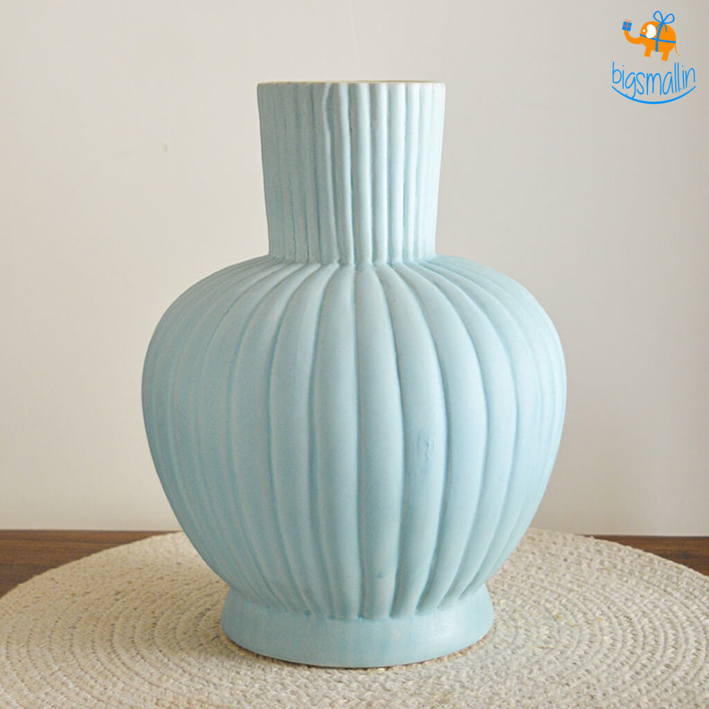 Hollyhock Victorian Ceramic Vase - view 3