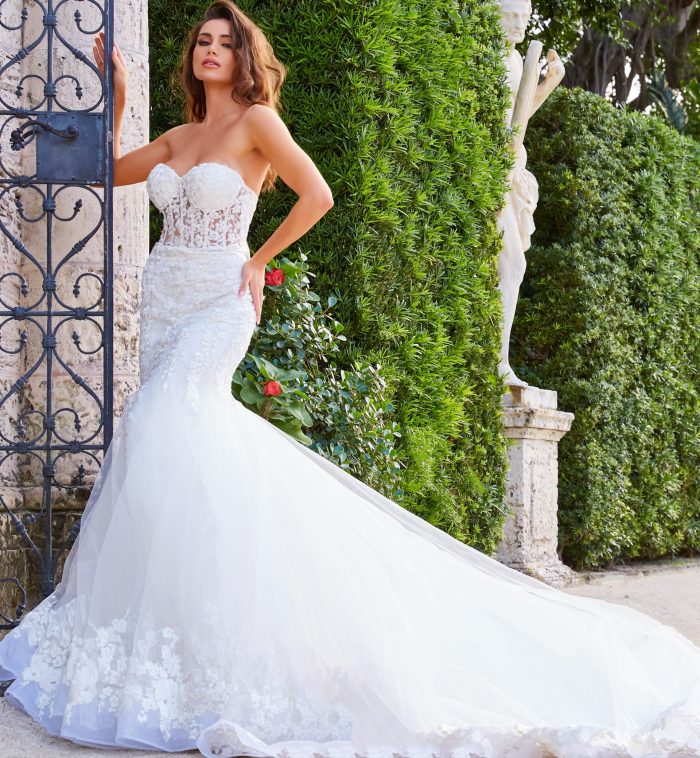 Jovani JB07260 Bridal Gown Long Mermaid Wedding Dress - view 2