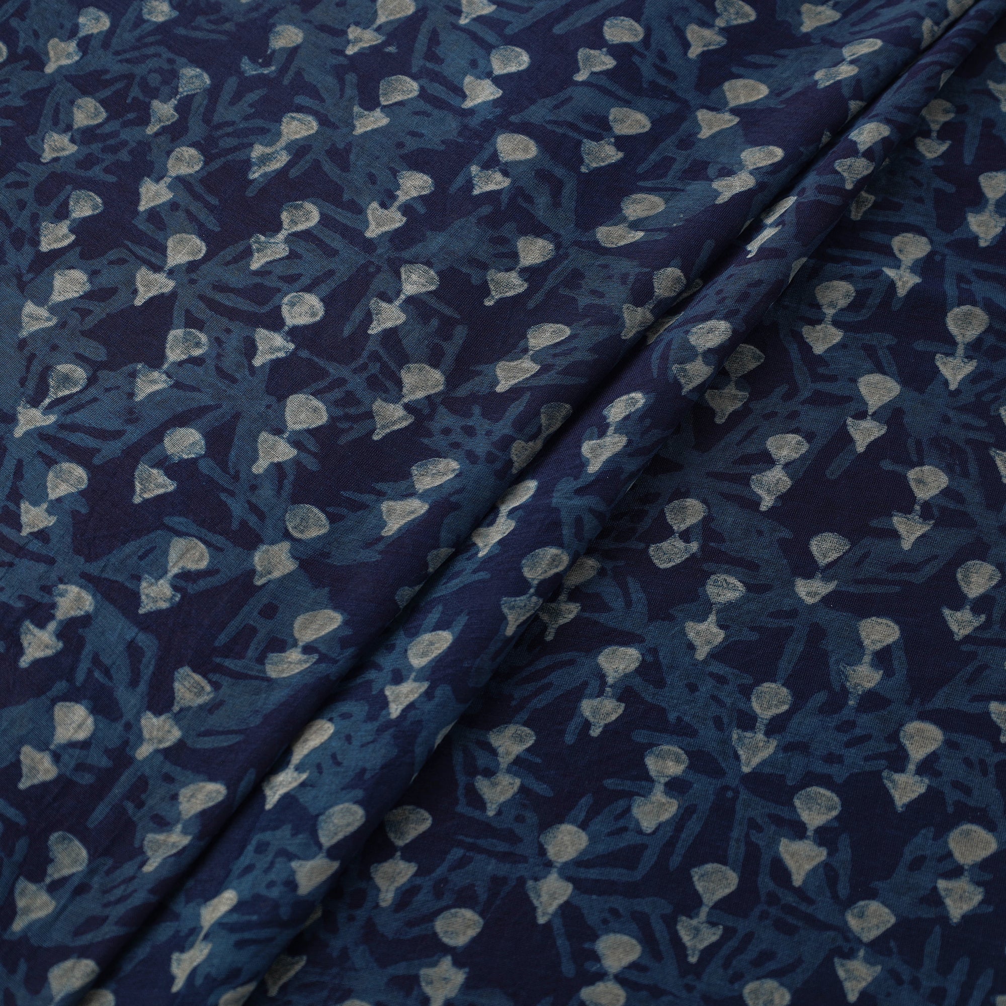 HAVELI CHRONICLES Natural Dyed Chanderi Silk Akola Print Fabric 03 - view 2
