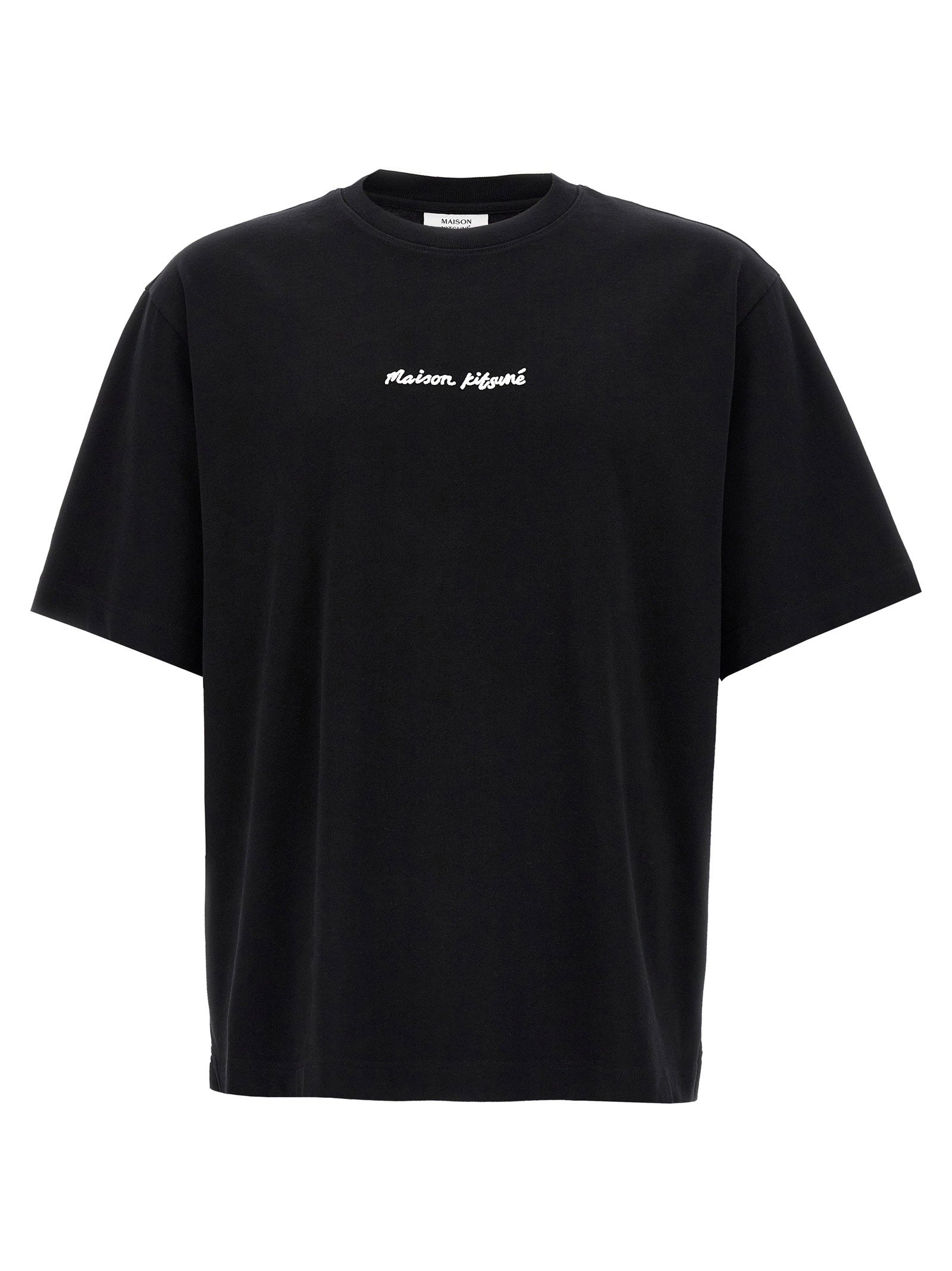 Maison Kitsuné Logo Embroidery T-shirt – 100% cotton