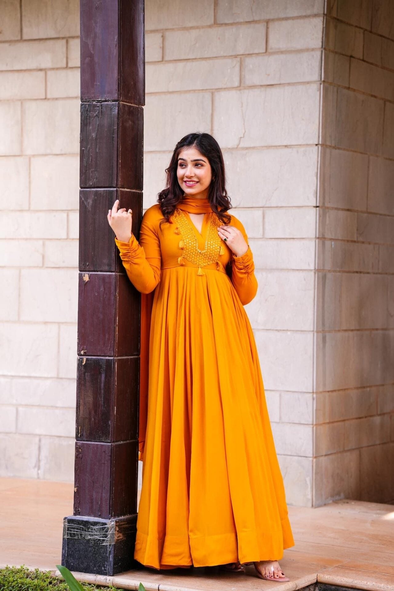 Idaho-o Bella Blaze Georgette Maxi Set