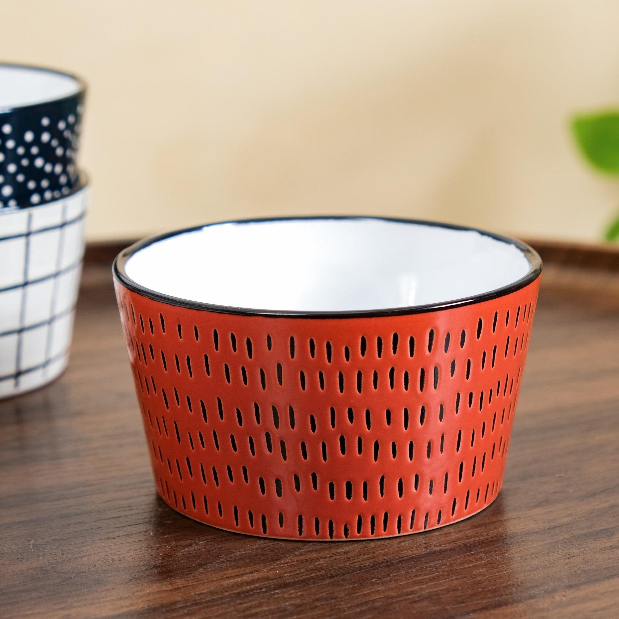 Nestasia Sienna Ceramic Bowl For Snacks Set Of 4 400ml - view 10