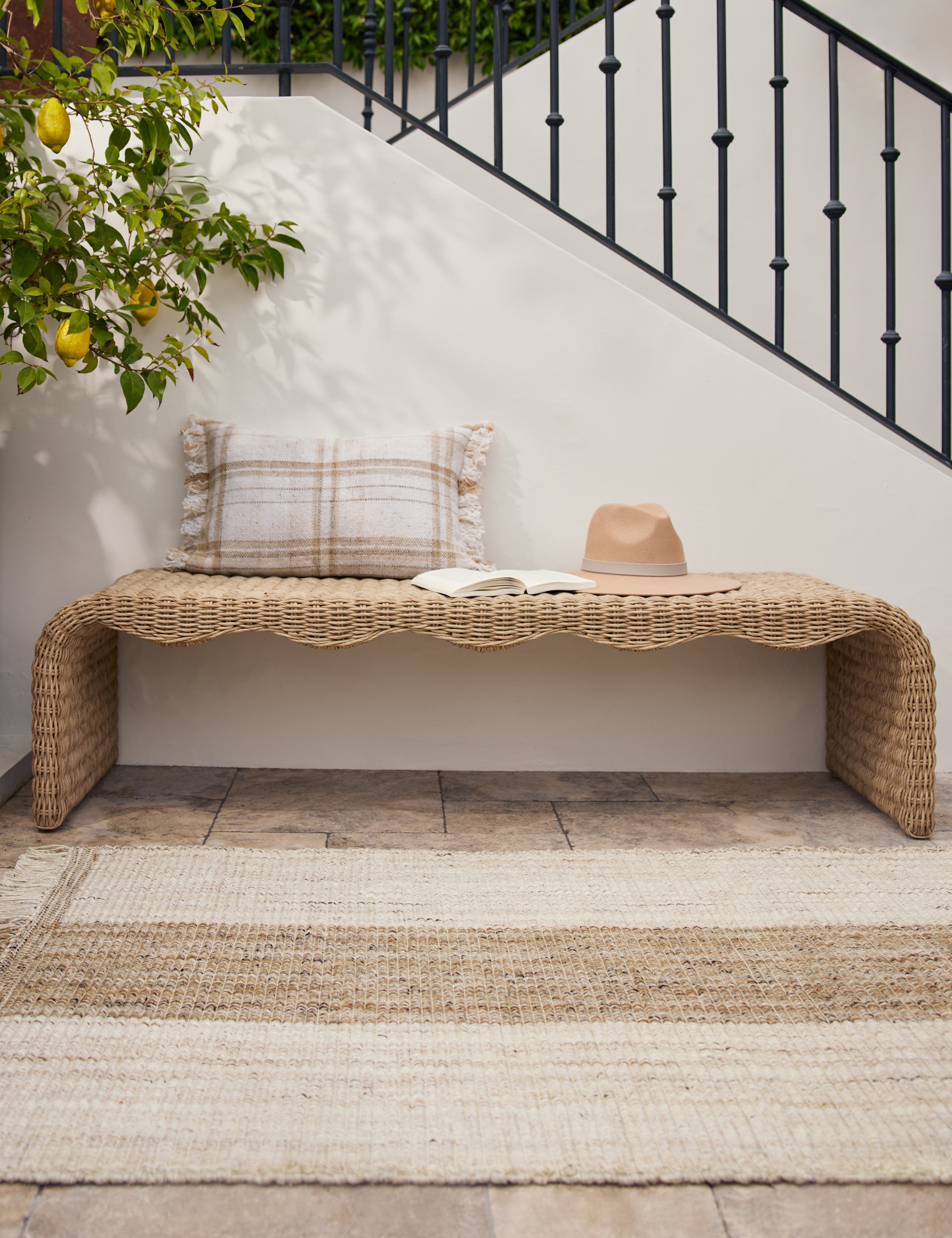Lulu and Georgia Sabriel Handwoven Indoor / Outdoor Rug - view 2