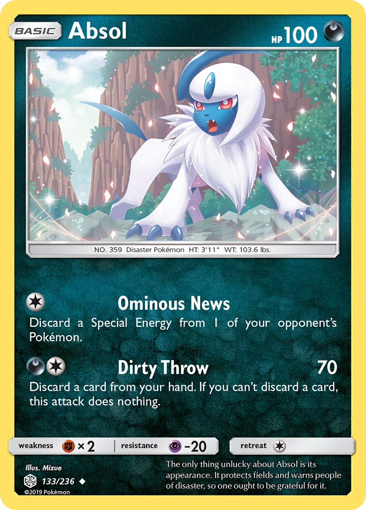 Uncommon sm12-133 reverse – Pokémon Absol - 133/236 - Uncommon [sm12-133] [Reverse Holo] - Absol - 133/236 - Uncommon