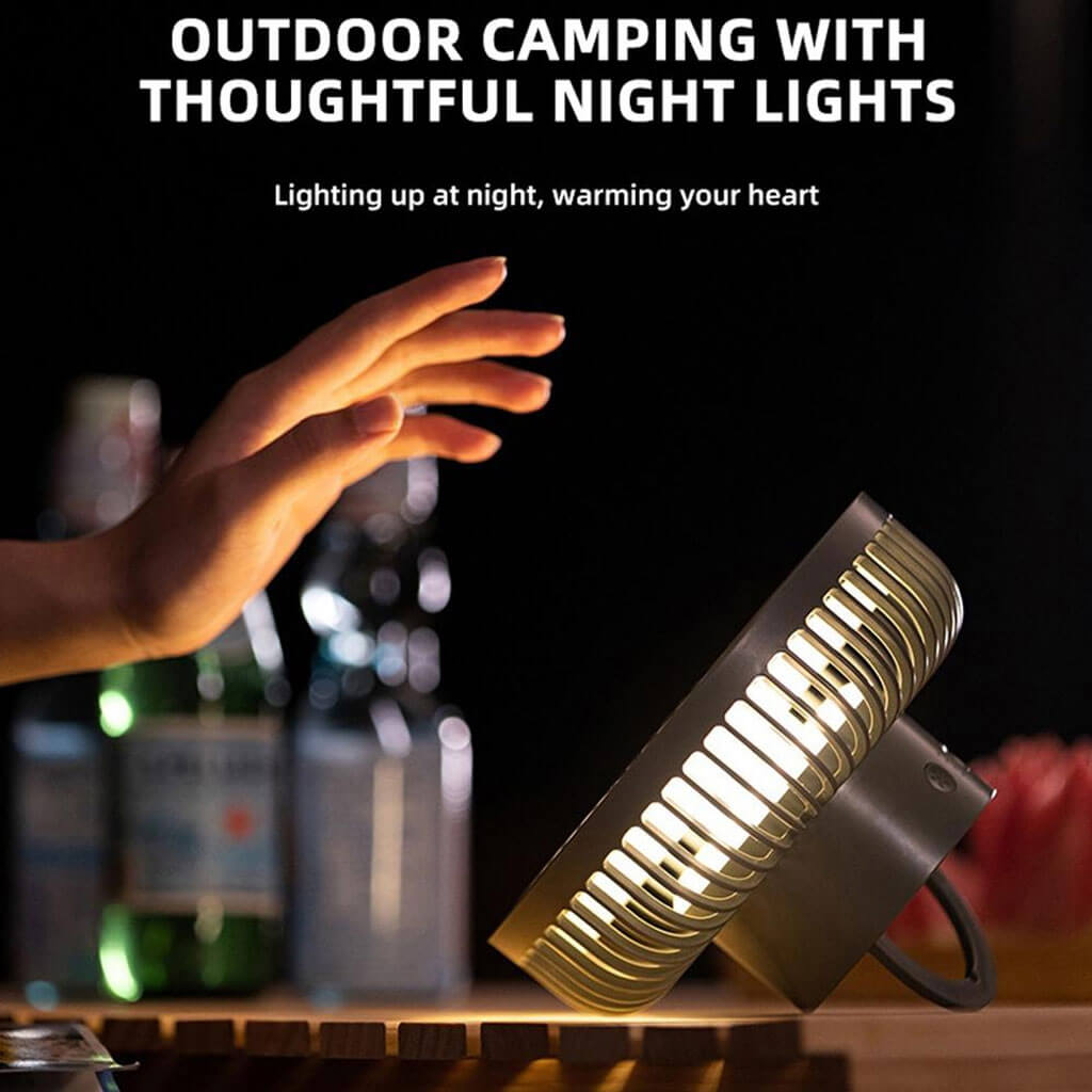 Porffitto Portable Tripod Fan With Lamp - view 6