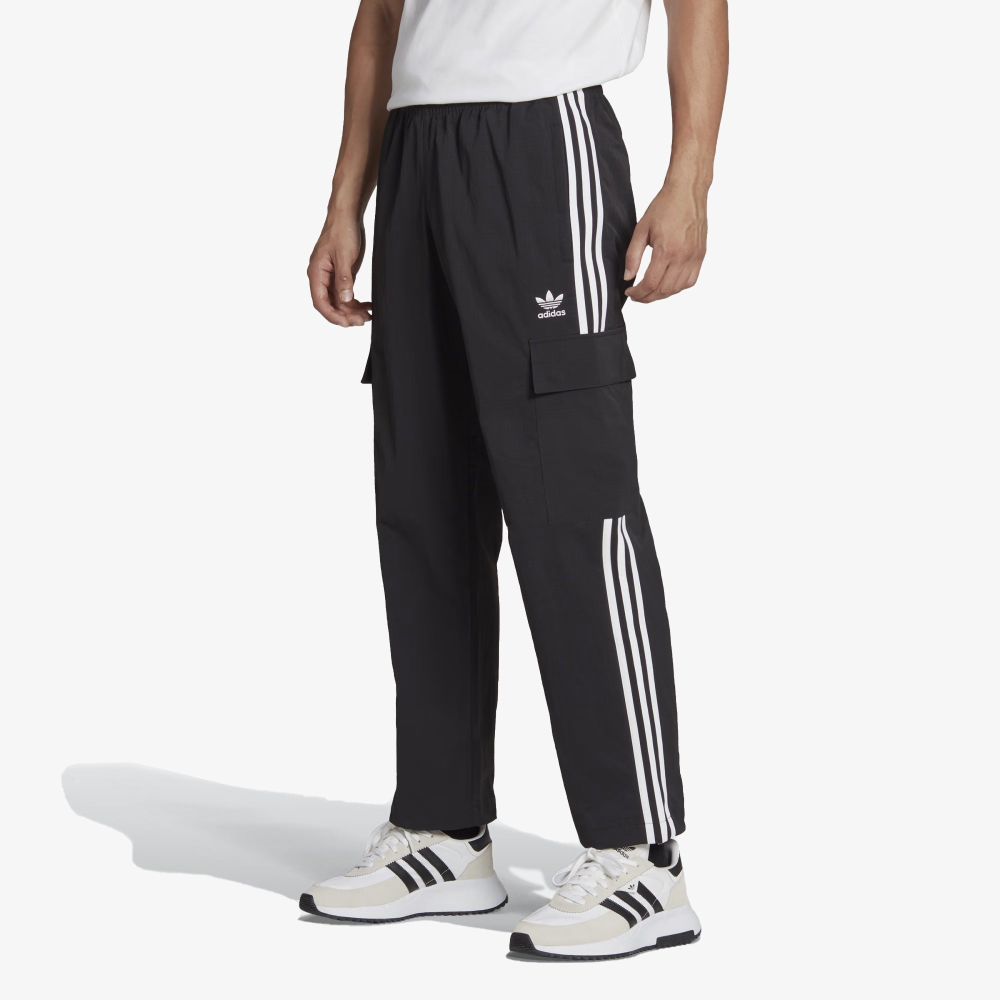 Adidas Originals | ADICOLOR CLASSICS 3-STRIPES CARGO PANTS { BLACK - view 6