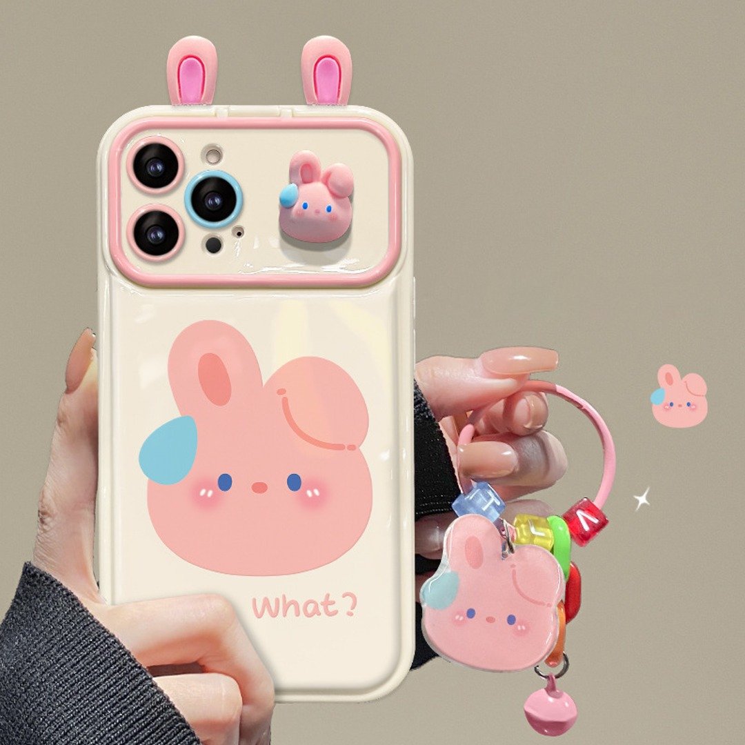 Peeperly Cute Flip Mirror Cartoon Charm Case – No Color