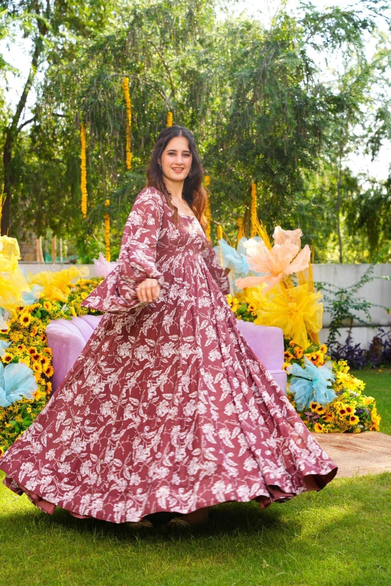 Idaho-o Sarika chinon georgette maxi