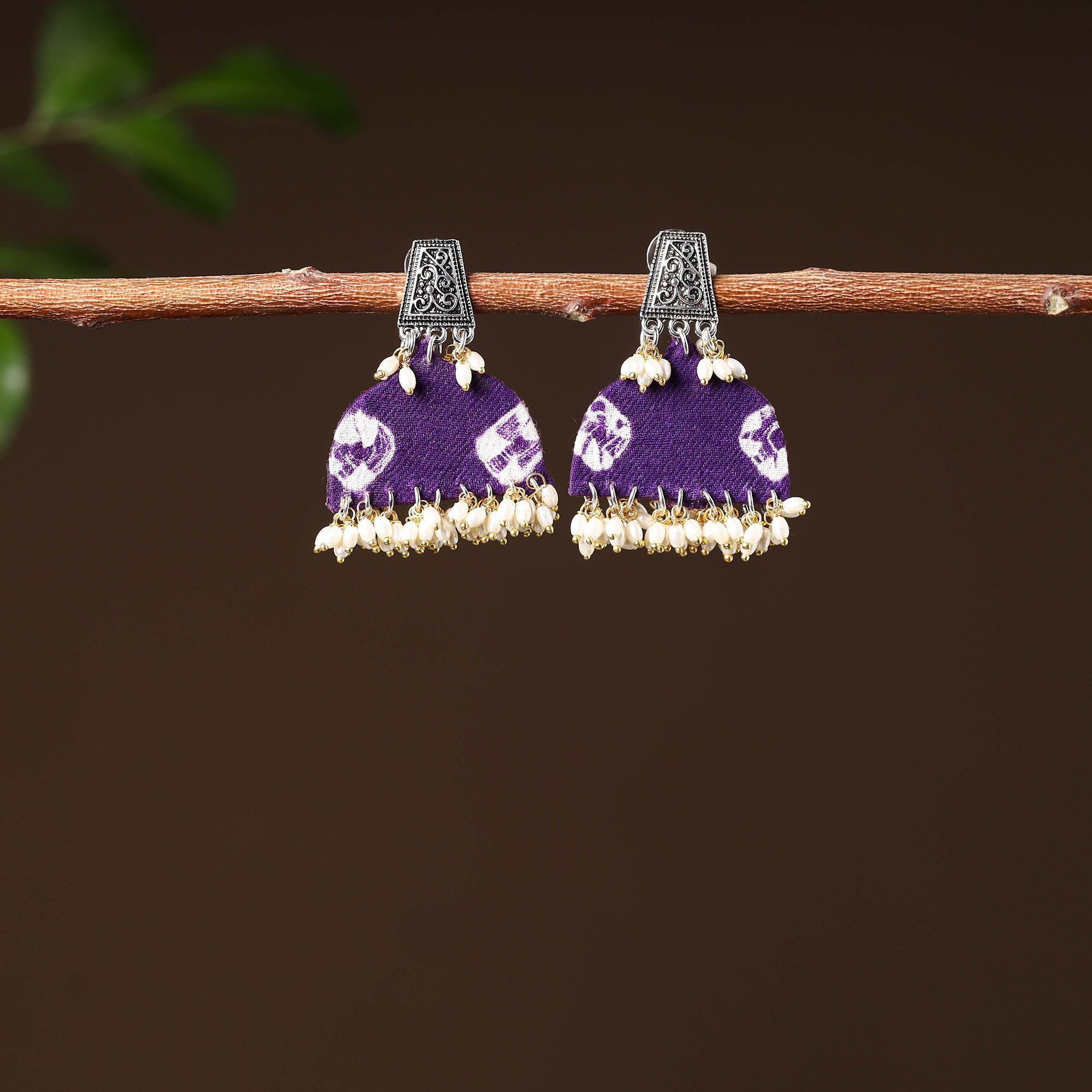 JALPARI Akshara Handcrafted GS Fabart Earrings