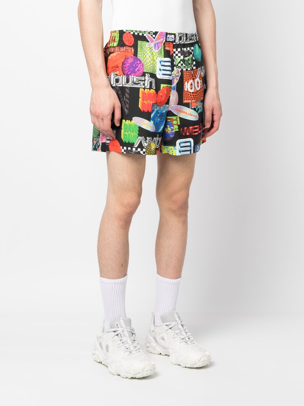 Ambush Printed shorts – Lyocell 50%, Cotton 50% - view 2
