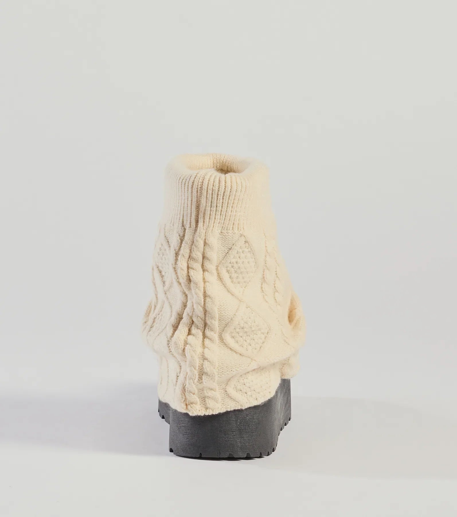 Windsor Cozy Vibes Cable Knit Platform Slippers - view 4