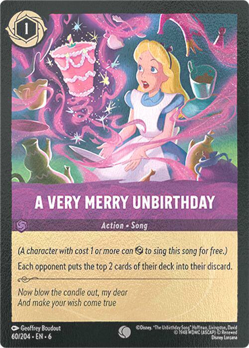 Lorcana A Very Merry Unbirthday - 60/204 [Azurite Sea] [Cold Foil]