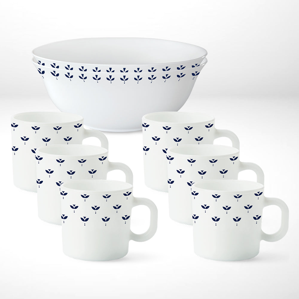 My Borosil Larah by Borosil Fabula Snack Set w Mugs