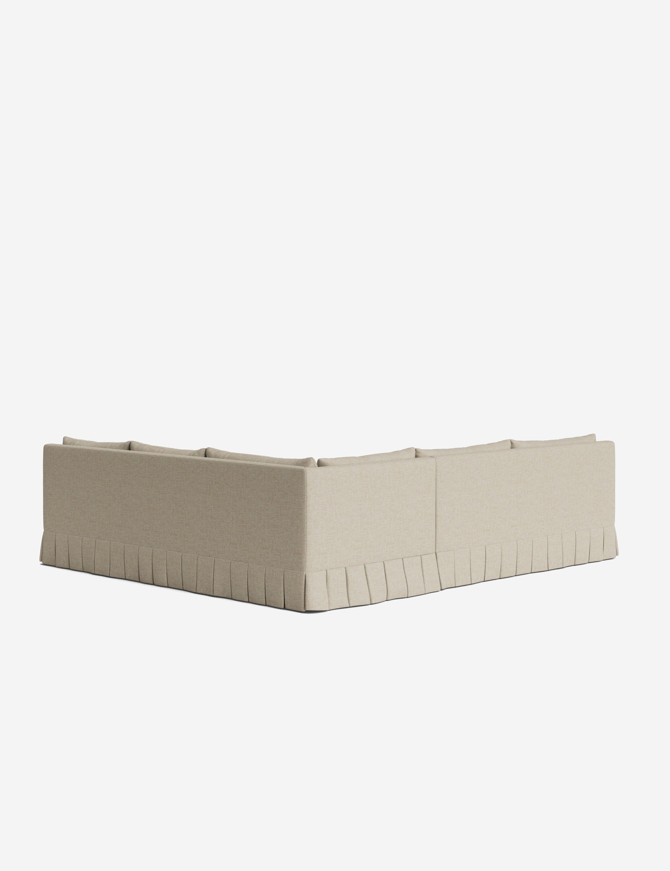 Lulu and Georgia Portola Luxe Depth Pleated Corner Sectional Sofa - view 183