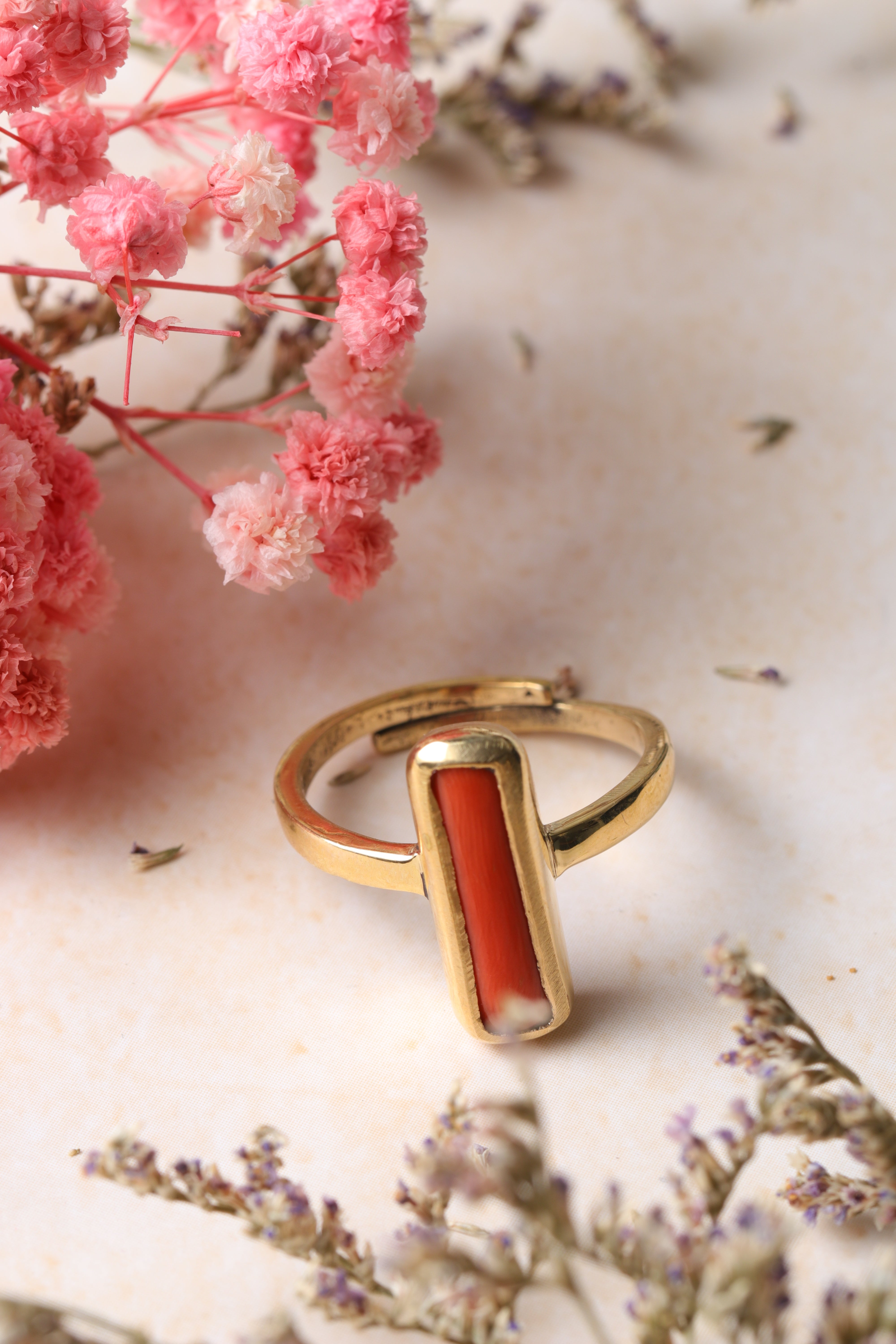 Studio Vaidik Moonga/ Coral Ring 5.25 ratti - view 2
