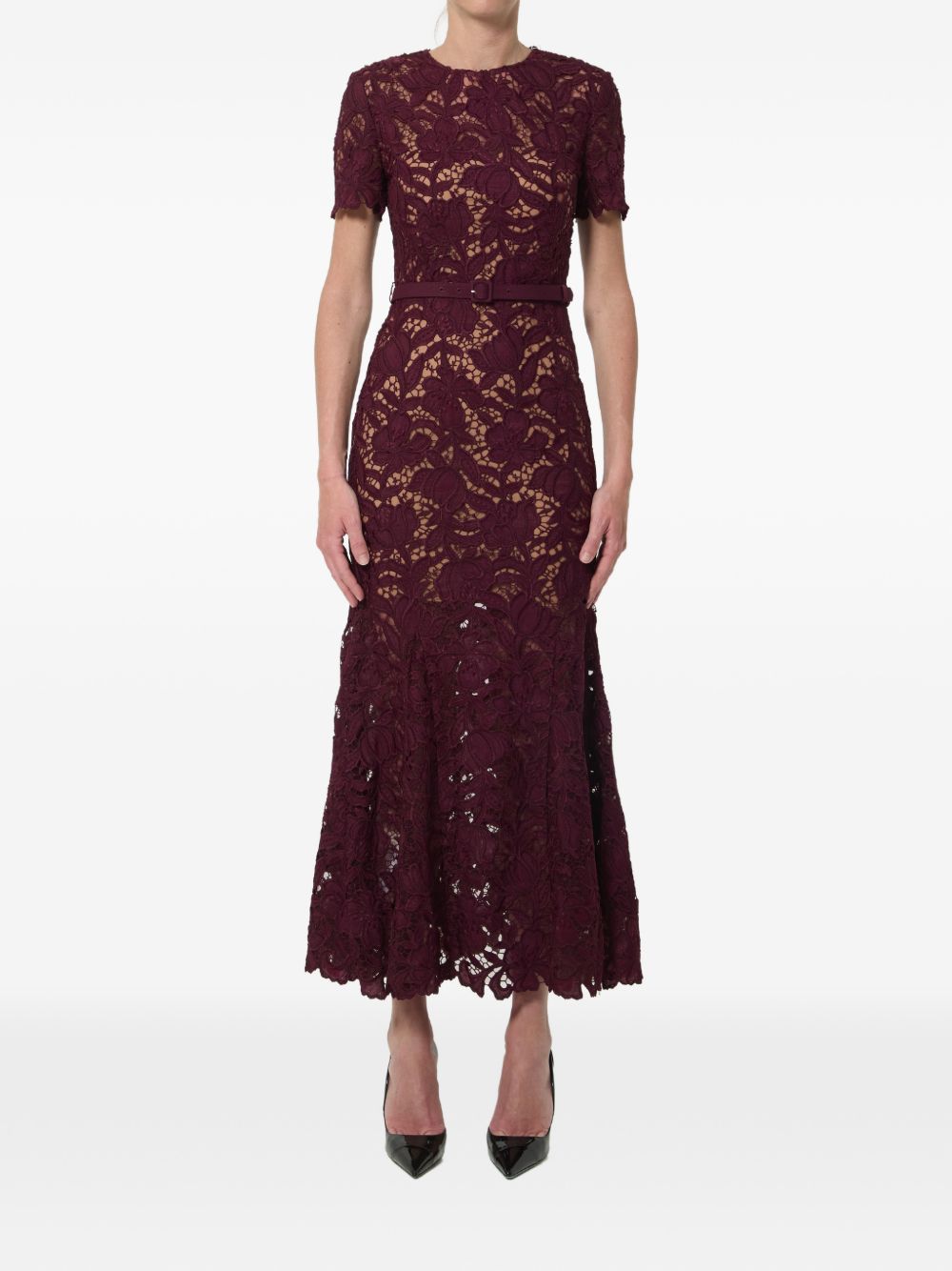 Self-portrait Dresses BORDEAUX – Outer: Polyester 100%