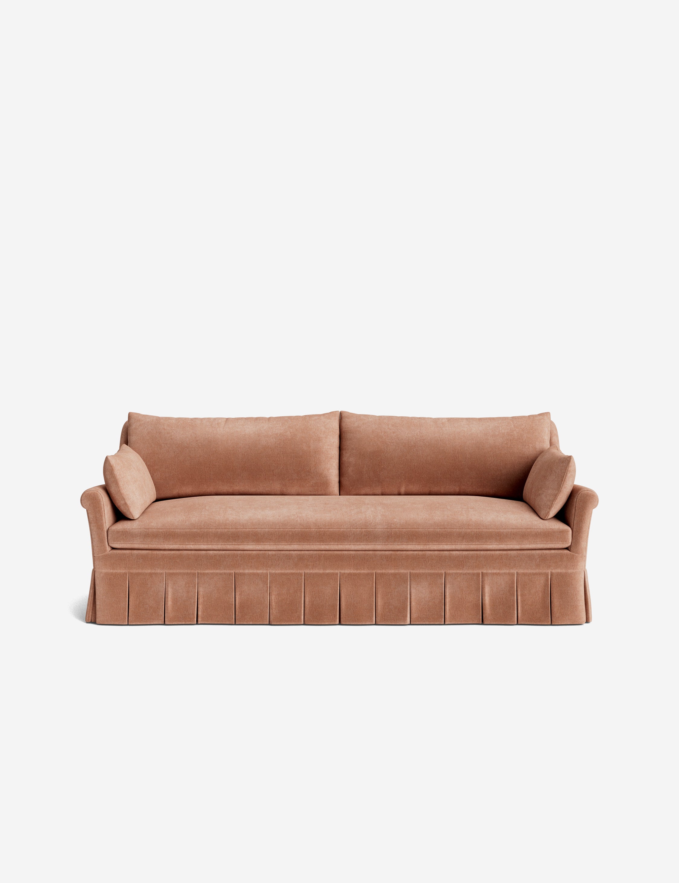 Lulu and Georgia Portola Rolled Arm Luxe Depth Pleated Sofa - view 2