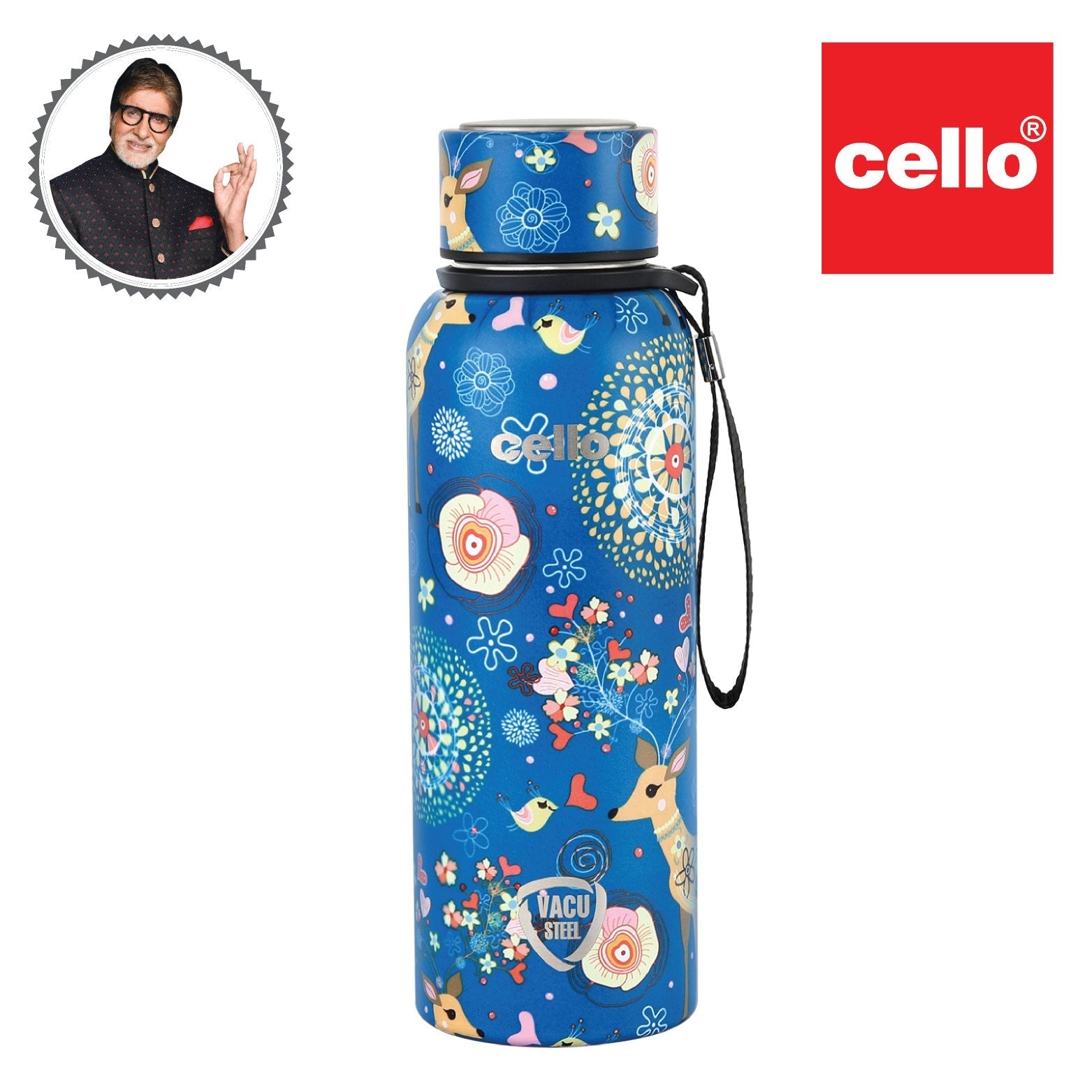 Cello Deezee Kent, Vacusteel Water Bottle, 550ml - view 29