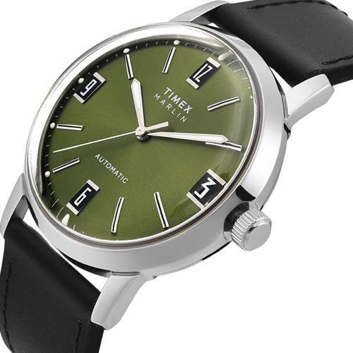 Timex Marlin Green Round Dial Mechanical Automatic Men's Watch 42mm TWEG26700 - view 2