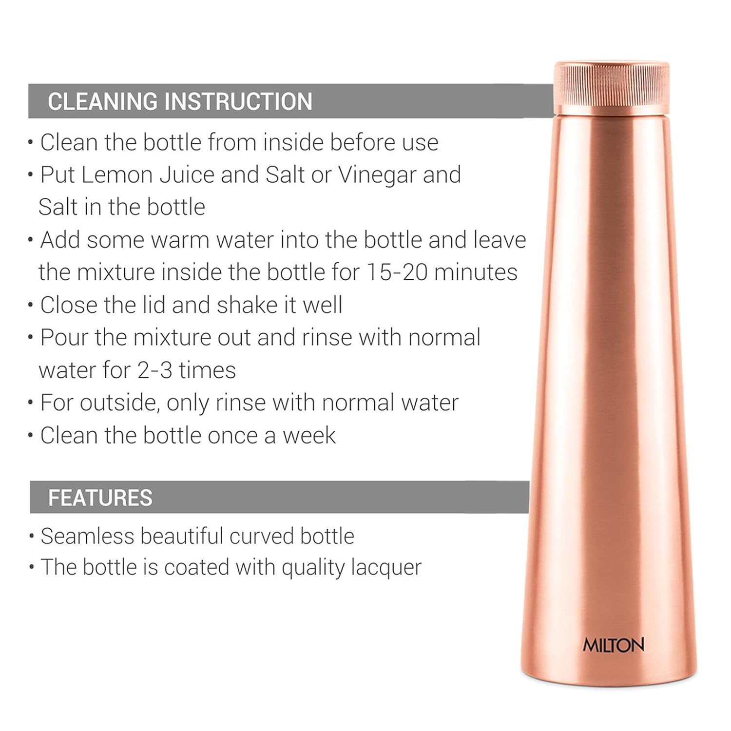 Milton Copper Delight Water Bottle | 1 Pc - view 6