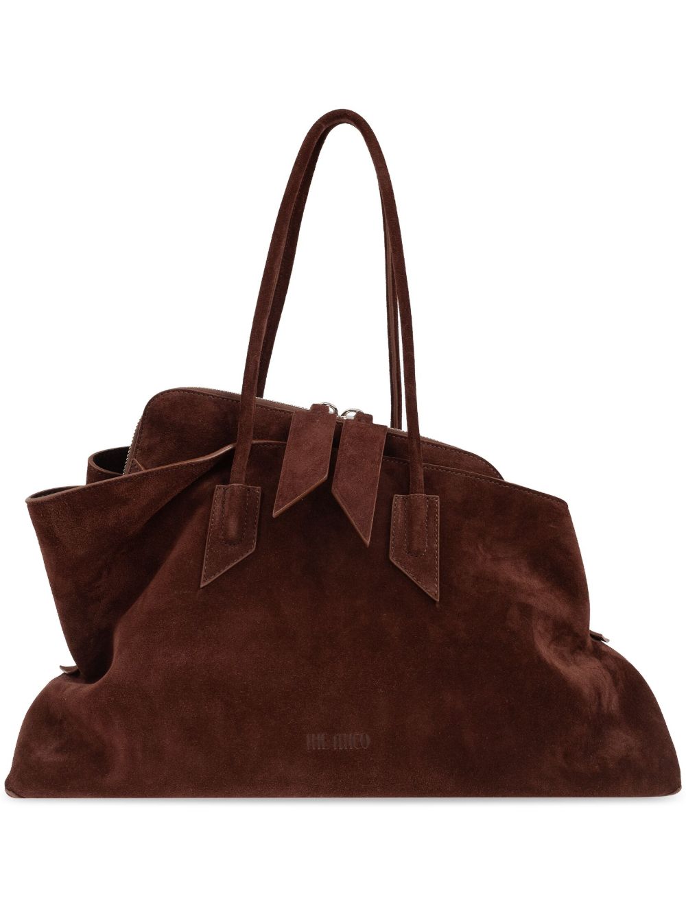 The Attico Monday Large Tote – Outer: Calf Suede 100%