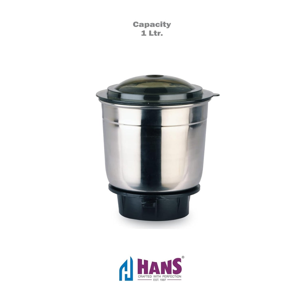 HANS Dominar X Pro 2500 Watts 3.5 HP Commercial Mixer Grinder With 3 Jar Heavy Duty | Black Grey - view 4