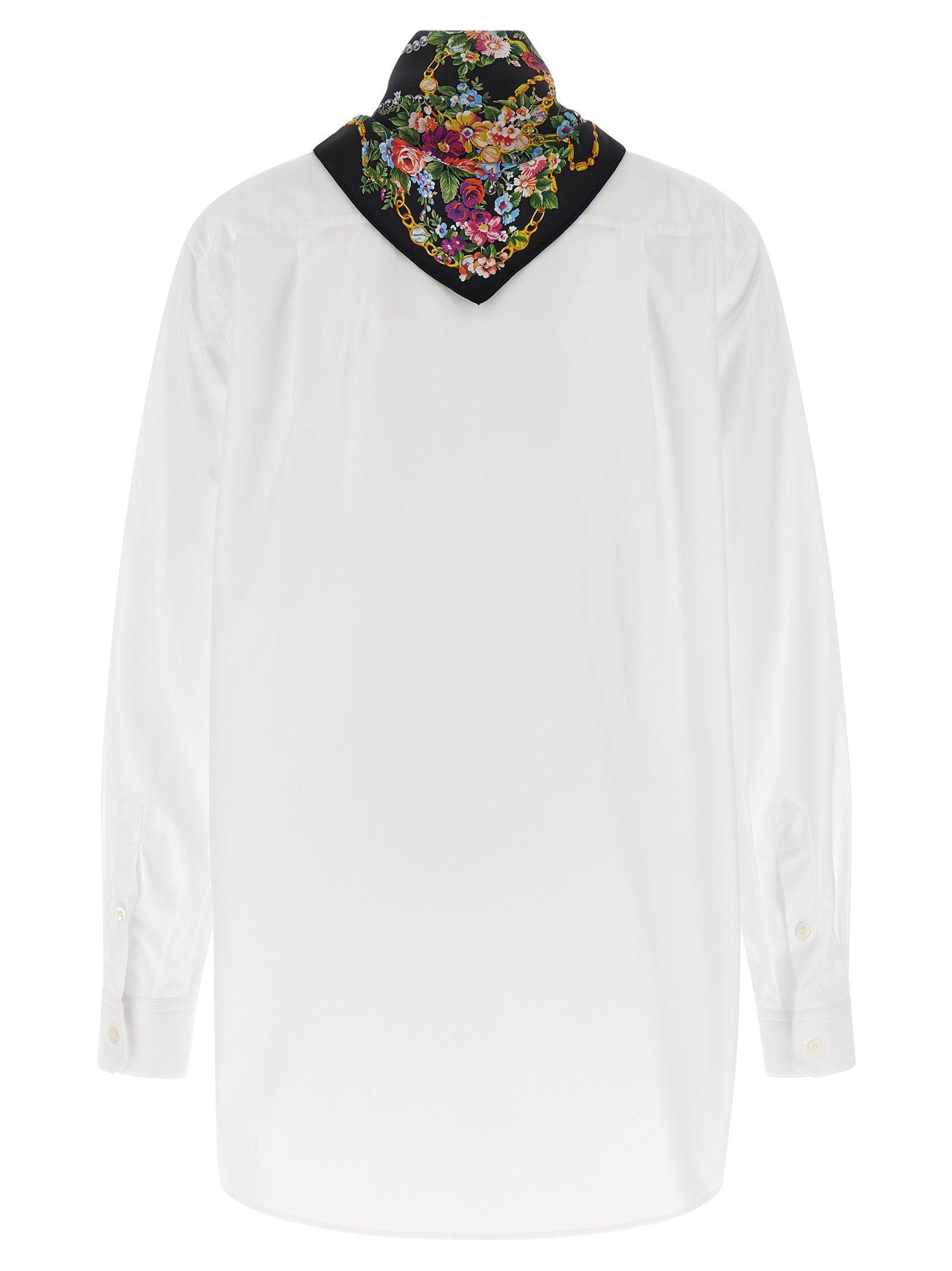 Dolce & Gabbana Shirt With Scarf – 70% cotton, 30% silk - view 3