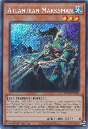 Yu-Gi-Oh! Atlantean Marksman - RA04-EN009 - Secret Rare - 1st Edition