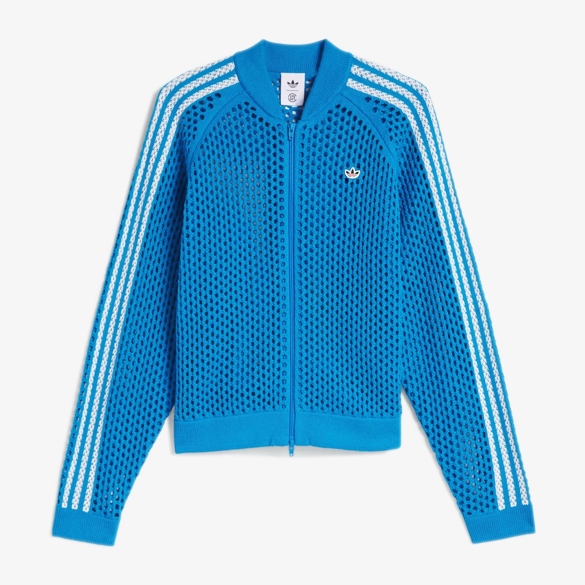 Adidas Originals | Clot Crochet Track Top By Edison Chen { Bright Blue