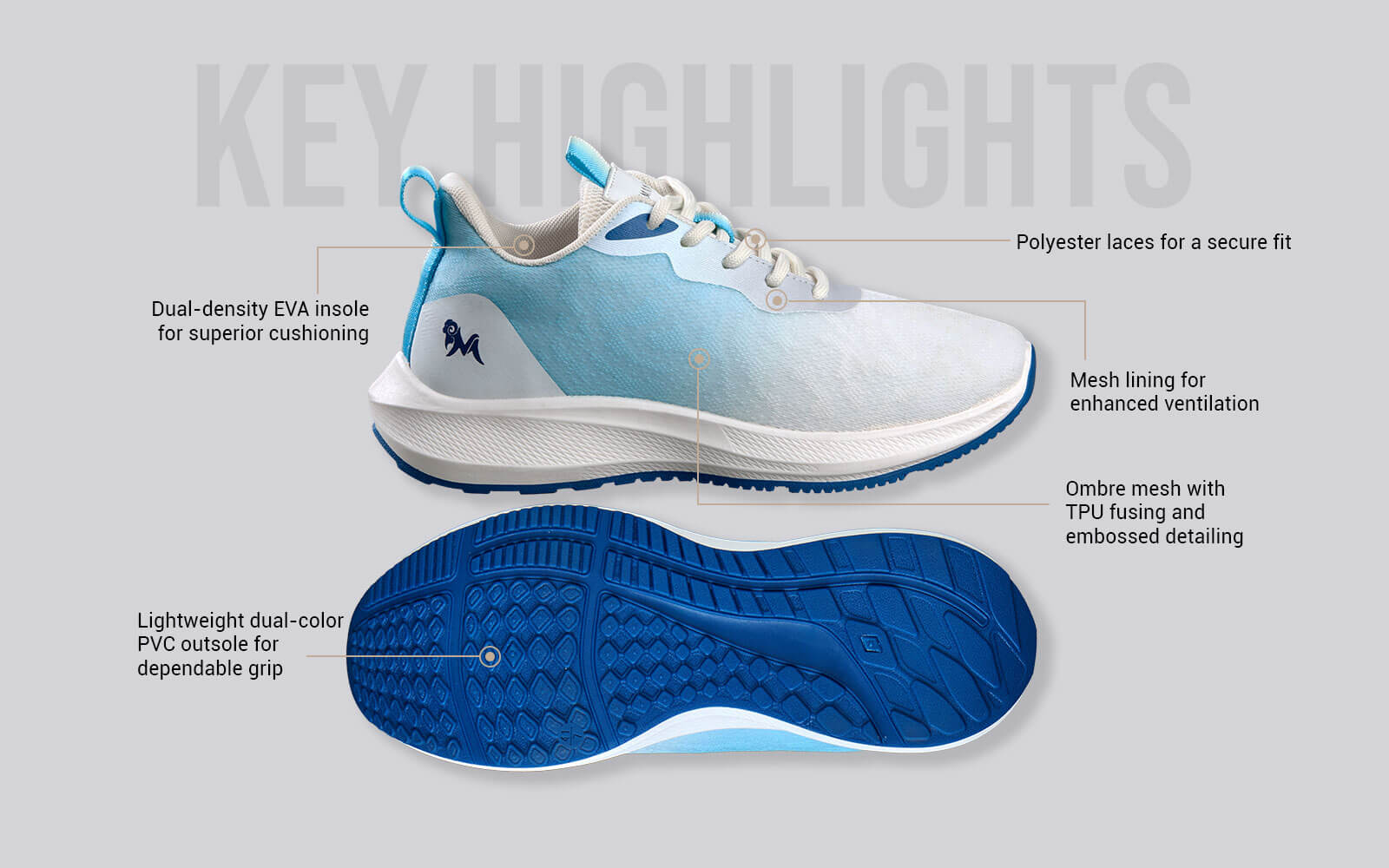 Neeman's The Spiffs : White - Aqua - view 4