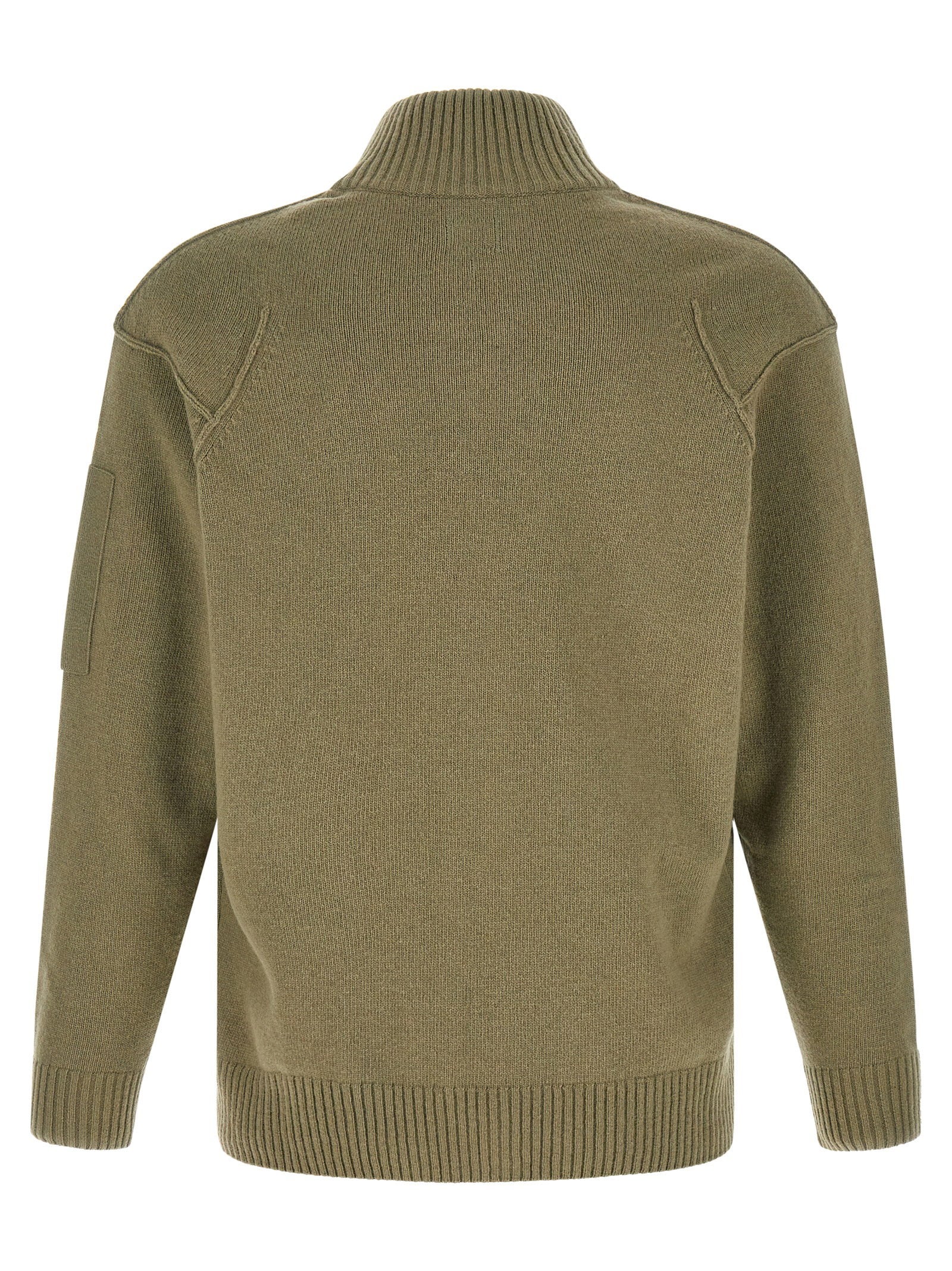 C.p. Company Lambswool Grs Cardigan With Lens Detail - view 2