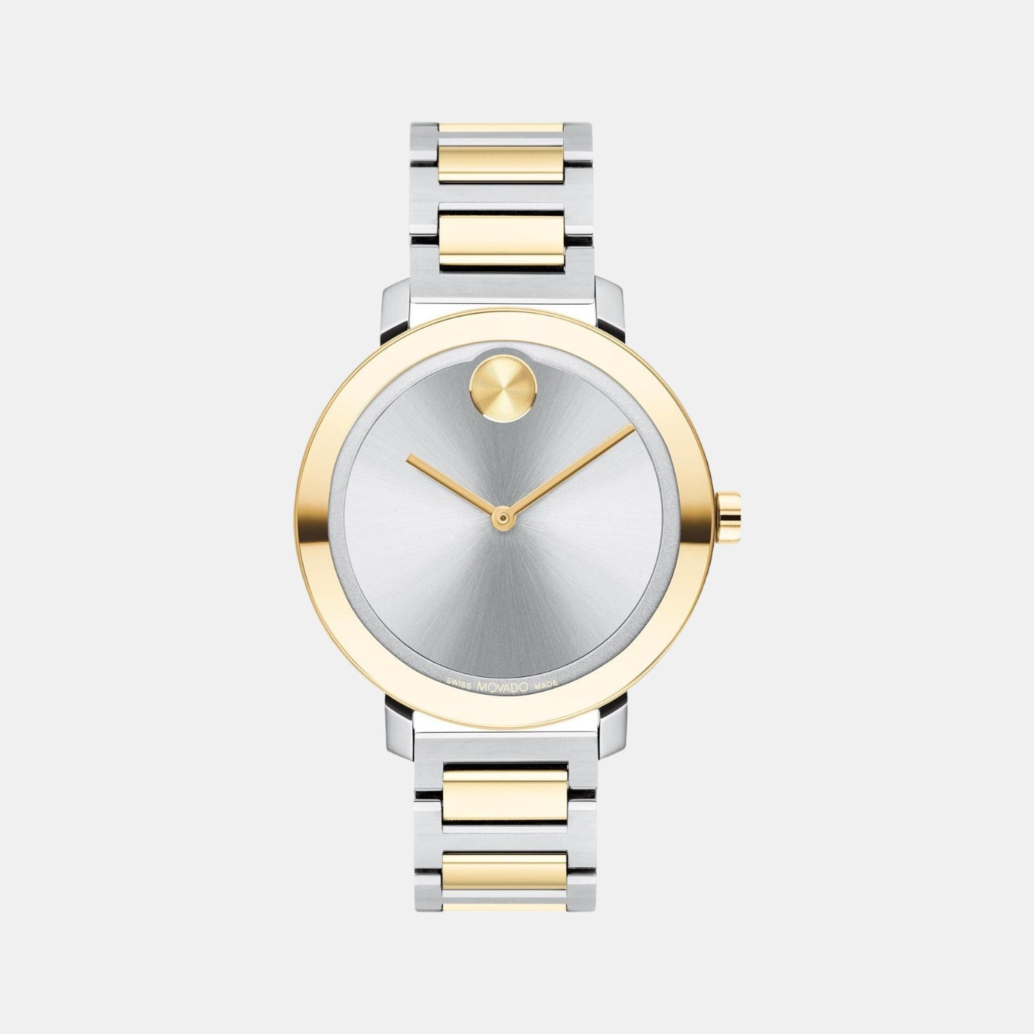 Movado Bold Evolution Men Quartz Grey Dial Analog Stainless Steel Watch 3600825