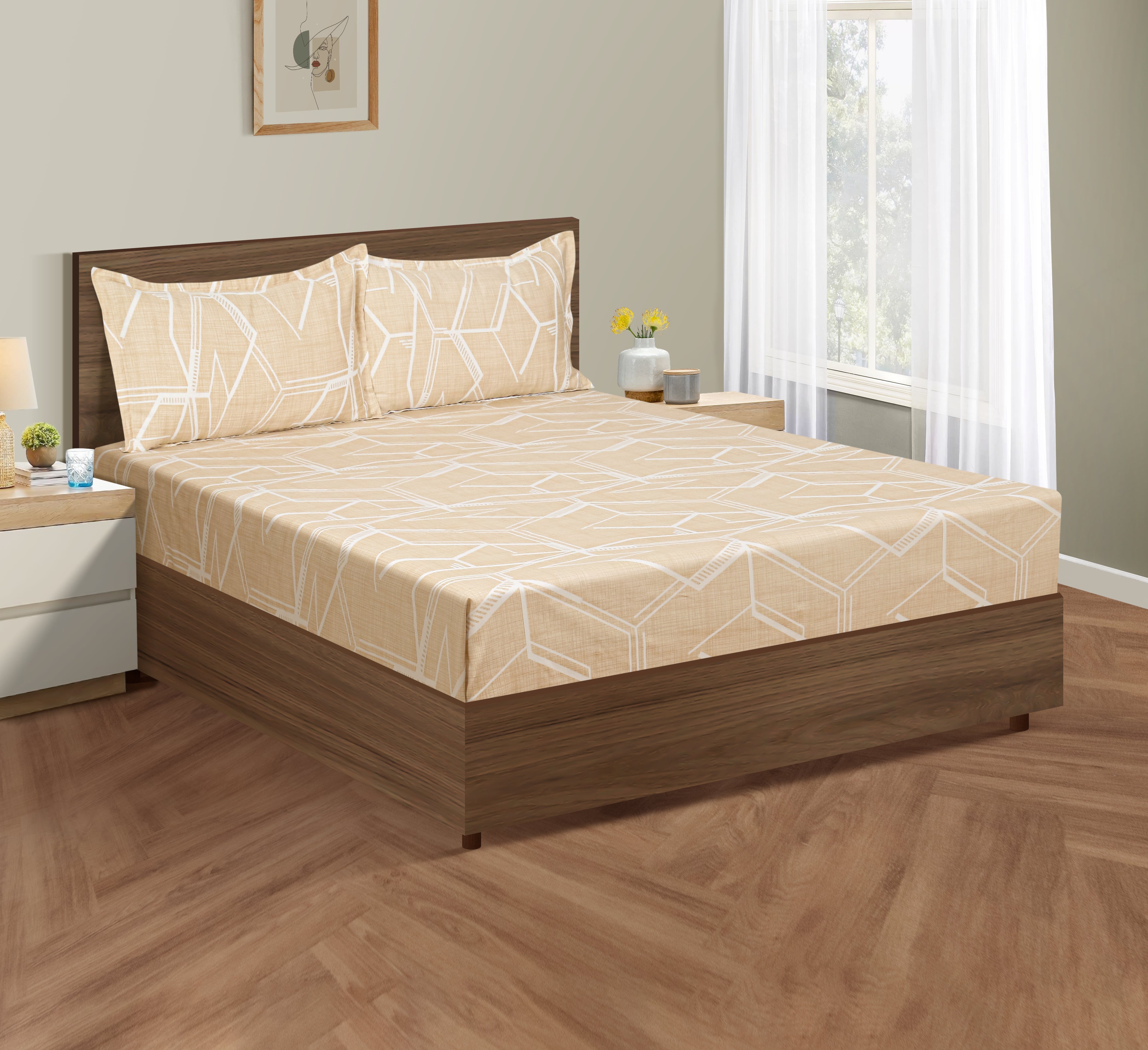 Swayam India Swayam Zinnia Bed Sheet-25071 - view 2