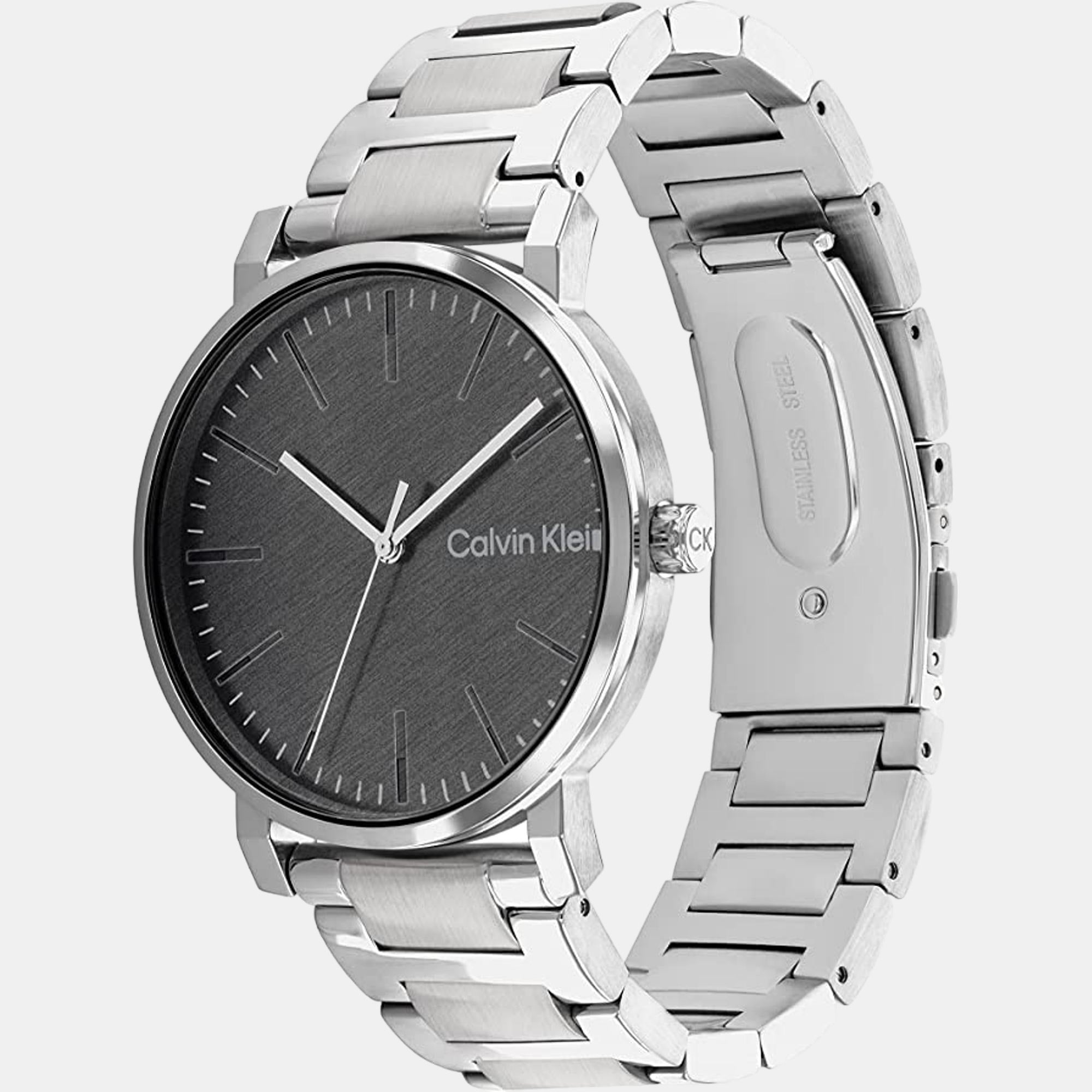 Calvin Klein Ck Slate Men Quartz Black Dial Analog Stainless Steel Watch 25200256 - view 2