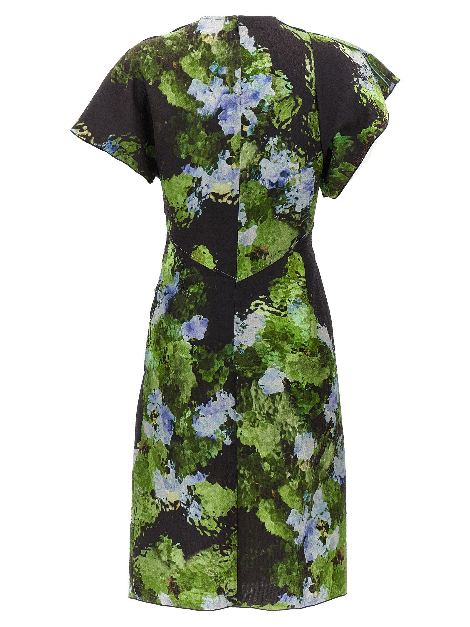 Victoria Beckham Floral Printed Dress – 63% polyester 37% cotton - view 2