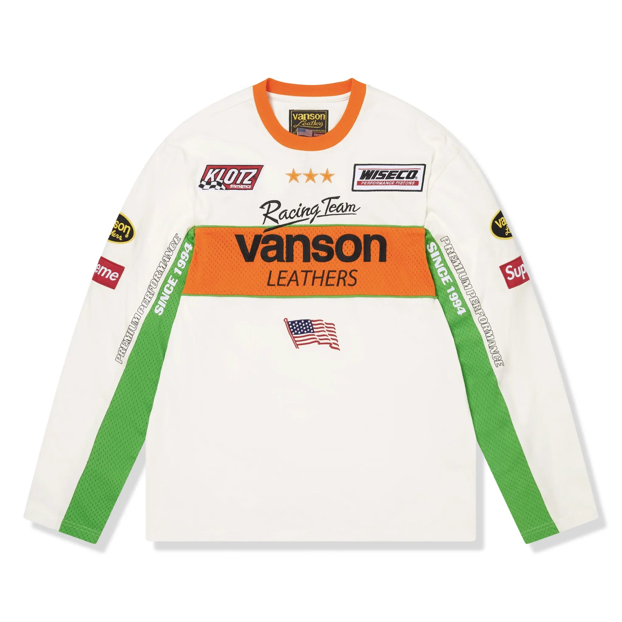 Supreme x Vanson L/S White Top (SS26)
